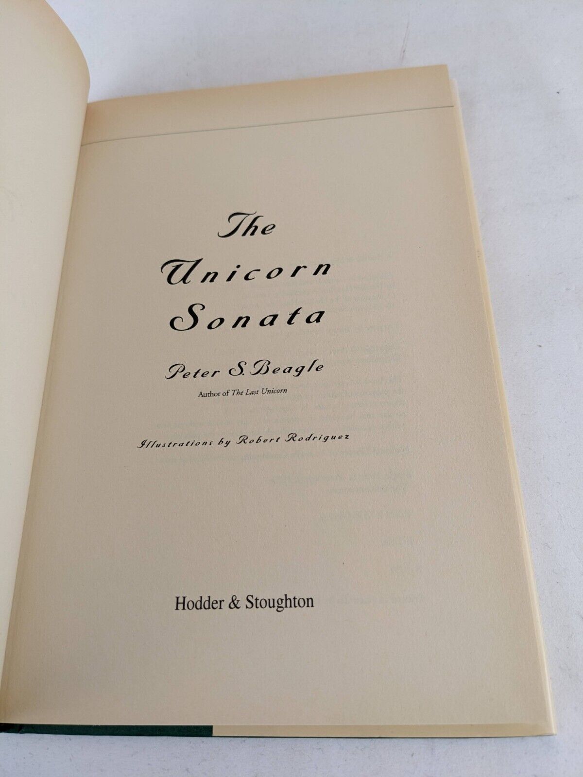 The unicorn Sonata by Peter S. Beagle, Illustrated Hardcover 1996