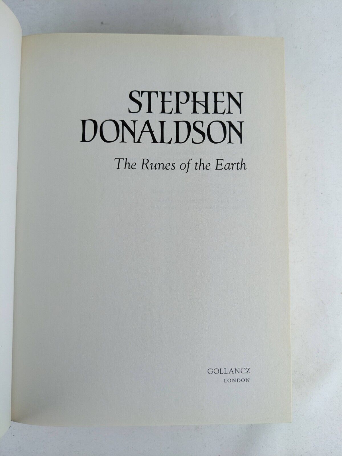 Last Thomas Covenant by Stephen Donaldson - Earth, Fatal, Ending Hardcover 2004