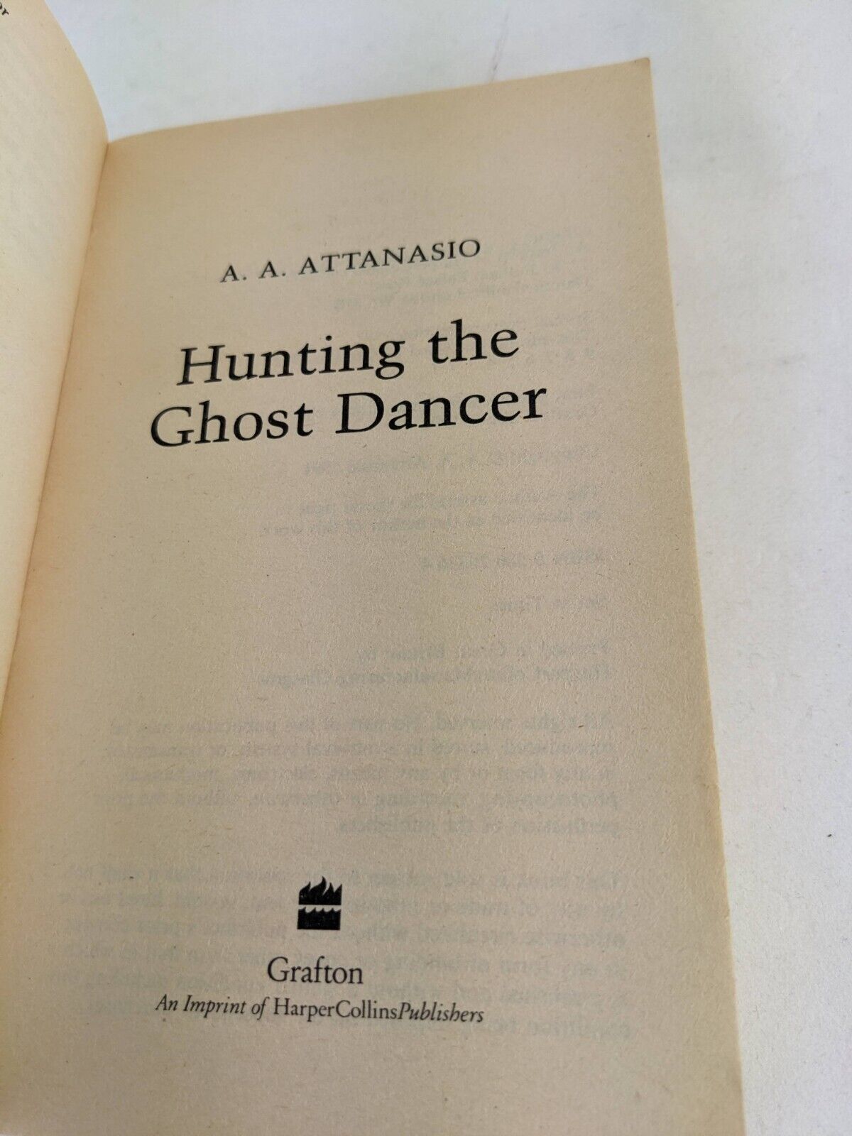 Hunting the ghost dancer by A A Attanasio 1992