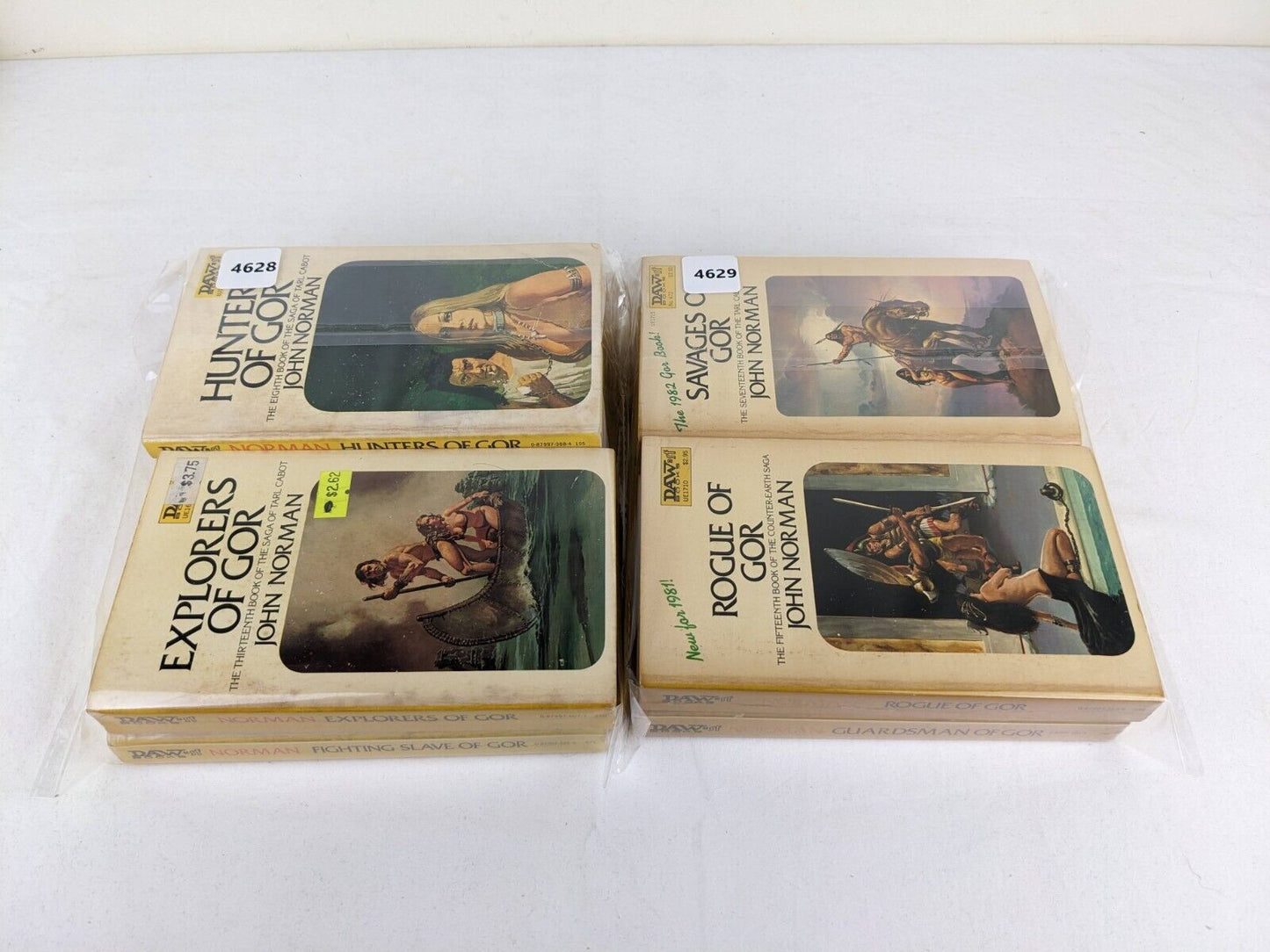 Gor series by John Norman x 9 Daw SF editions 1974