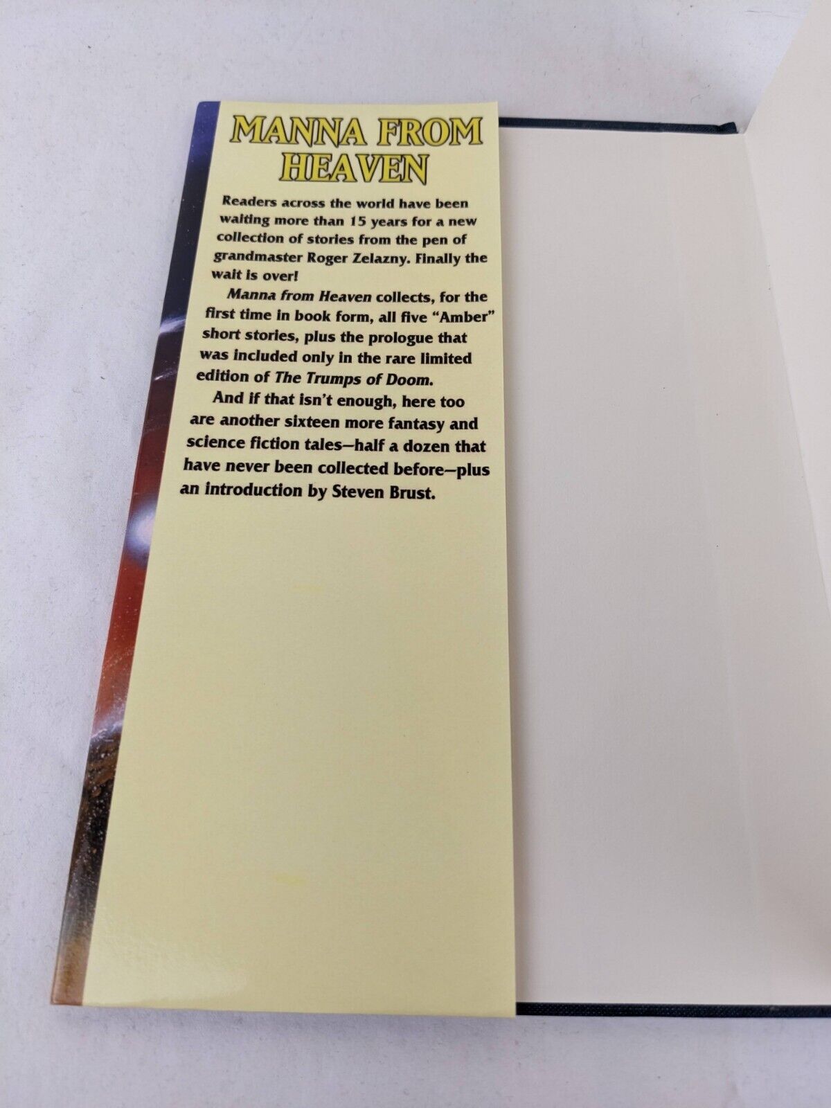 Manna from Heaven by Roger Zelazny Hardcover 2003