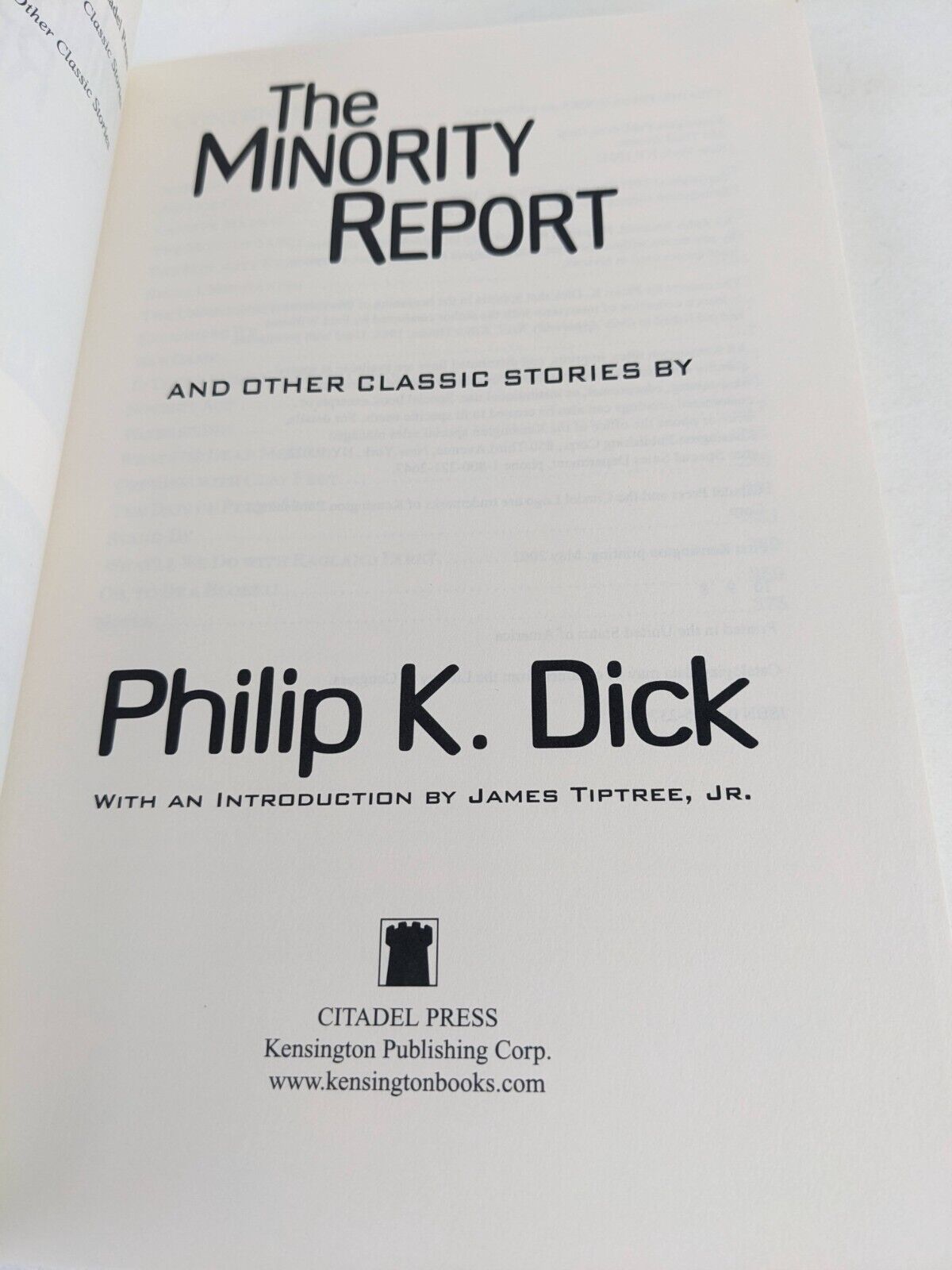 The minority report and other classic stories by Philip K. Dick 2002
