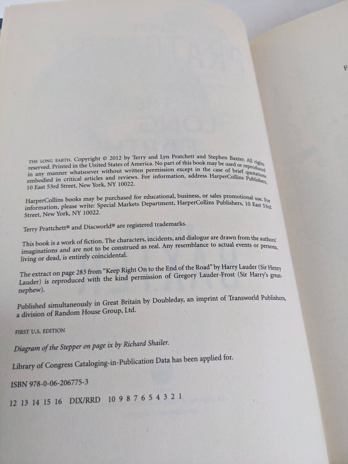 Long Earth & Long War - Terry Pratchett Stephen Baxter 2012 Hardcover First Ed.
