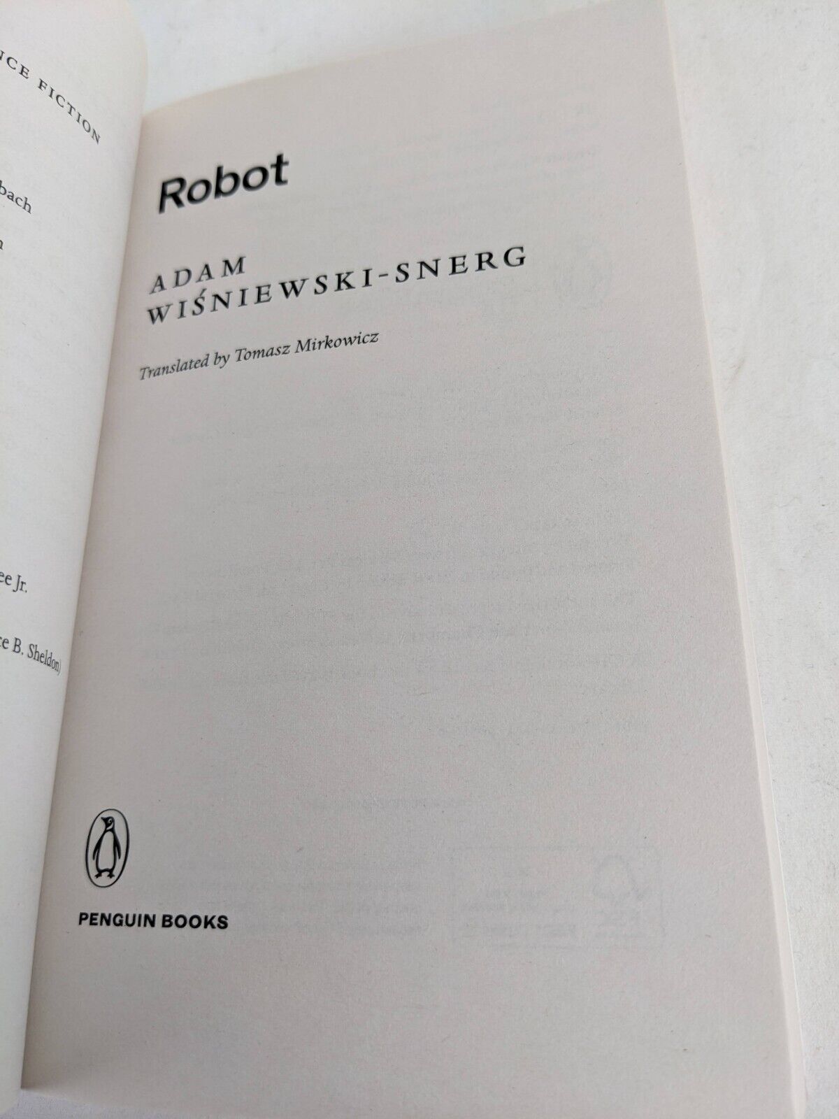 Robot by Adam Wisniewski-Snerg 2021 translated by Tomasz Mirkowicz Scifi