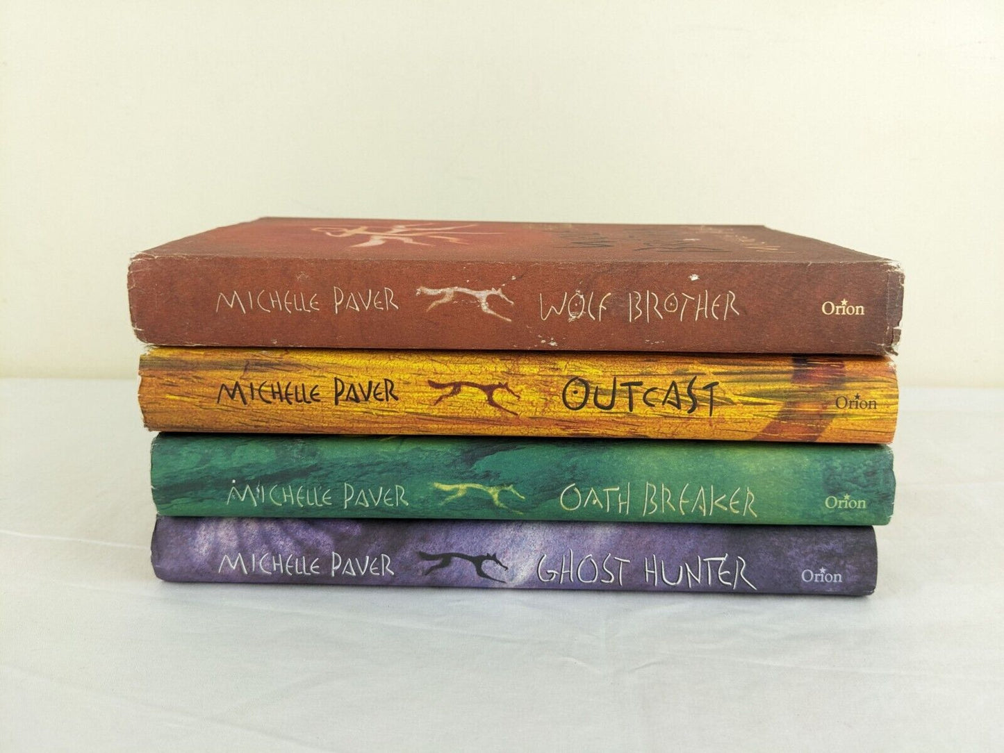 Ancient of darkness x4 by Michelle Paver 2004 Hardcover Wolf, Outcast, Oath etc.