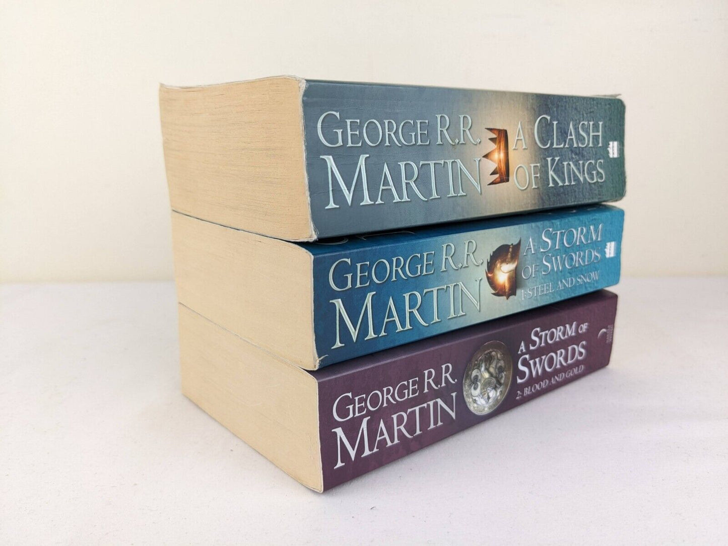 A Clash of Kings & A storm of swords by George R.R. Martin 2003 Ice & Fire