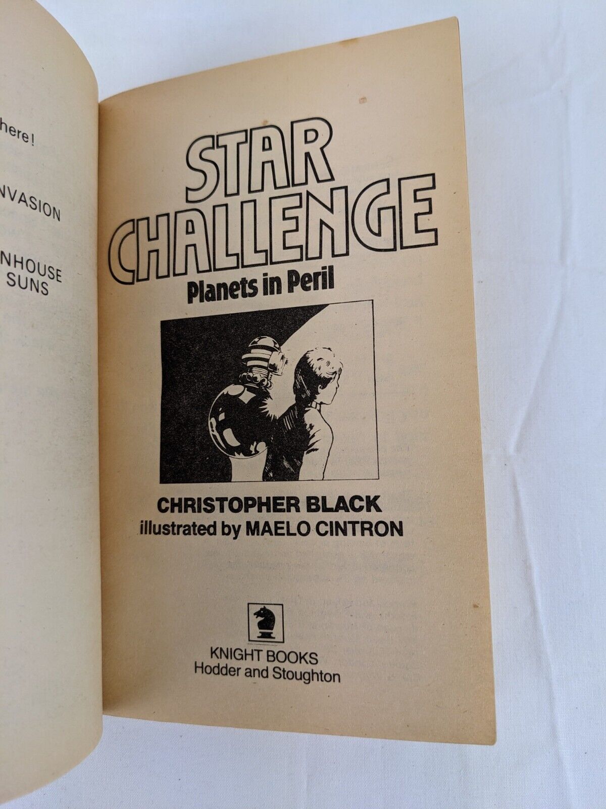 Star Challenge: Planets in Peril by Christopher black 1985