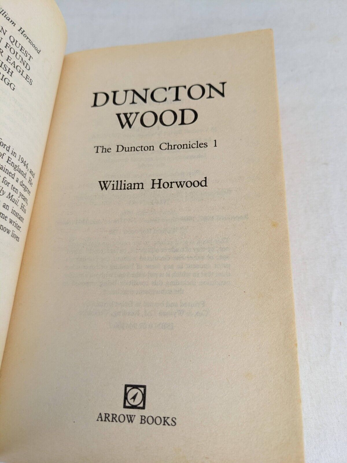 The duncton chronicles 1-3 by William Horwood - Wood, Quest & Found 1985