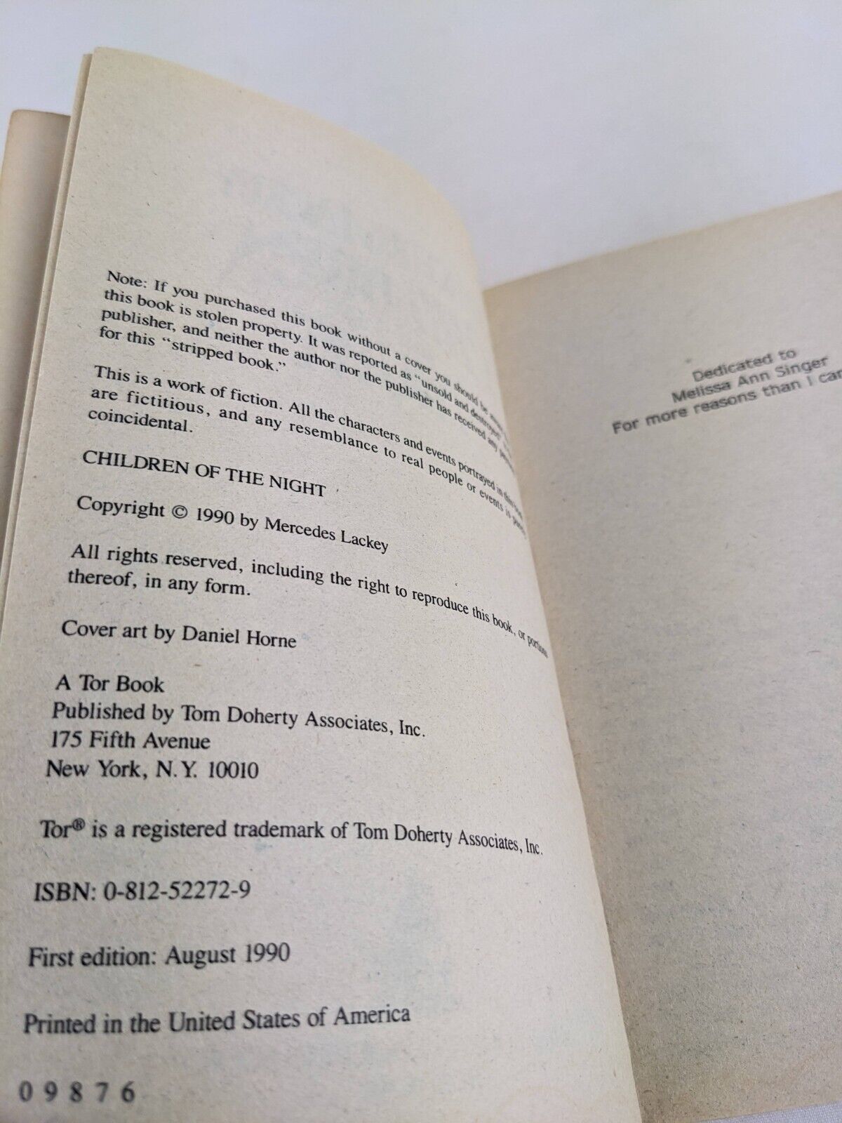 Children of the night by Mercedes Lackey 1990 Diana Tregarde