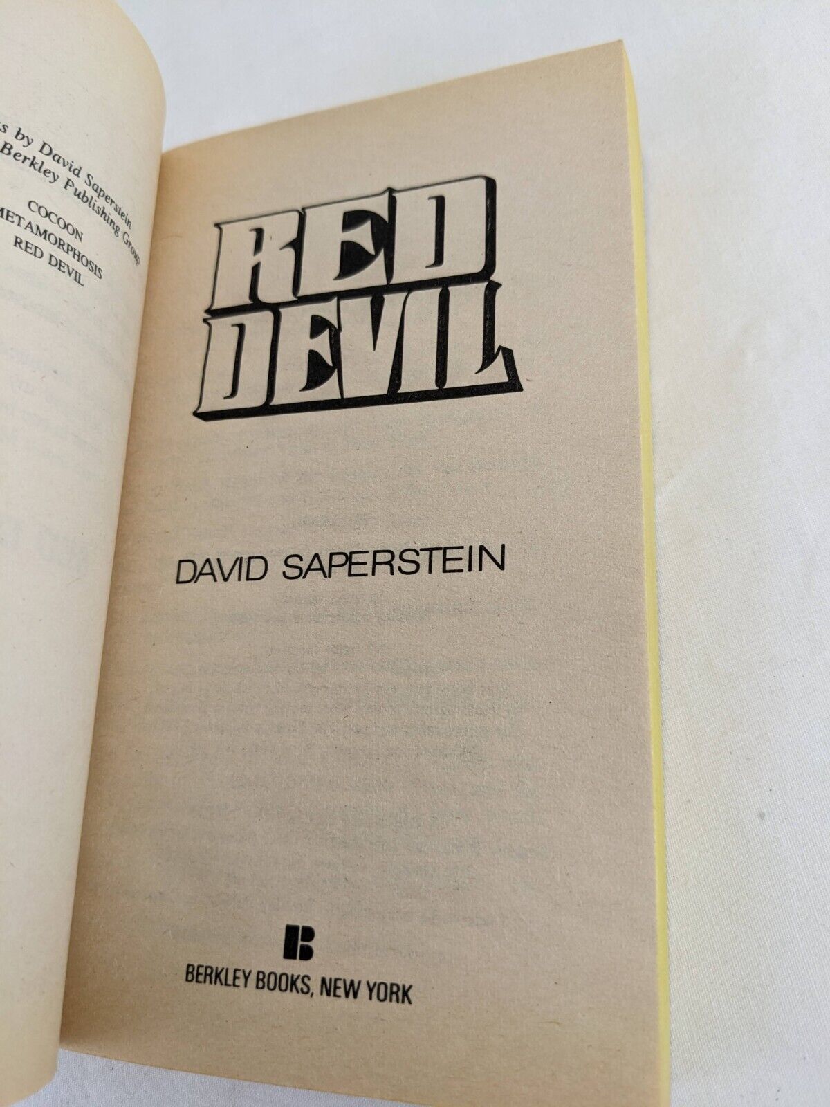 Red Devil by David Saperstein 1989