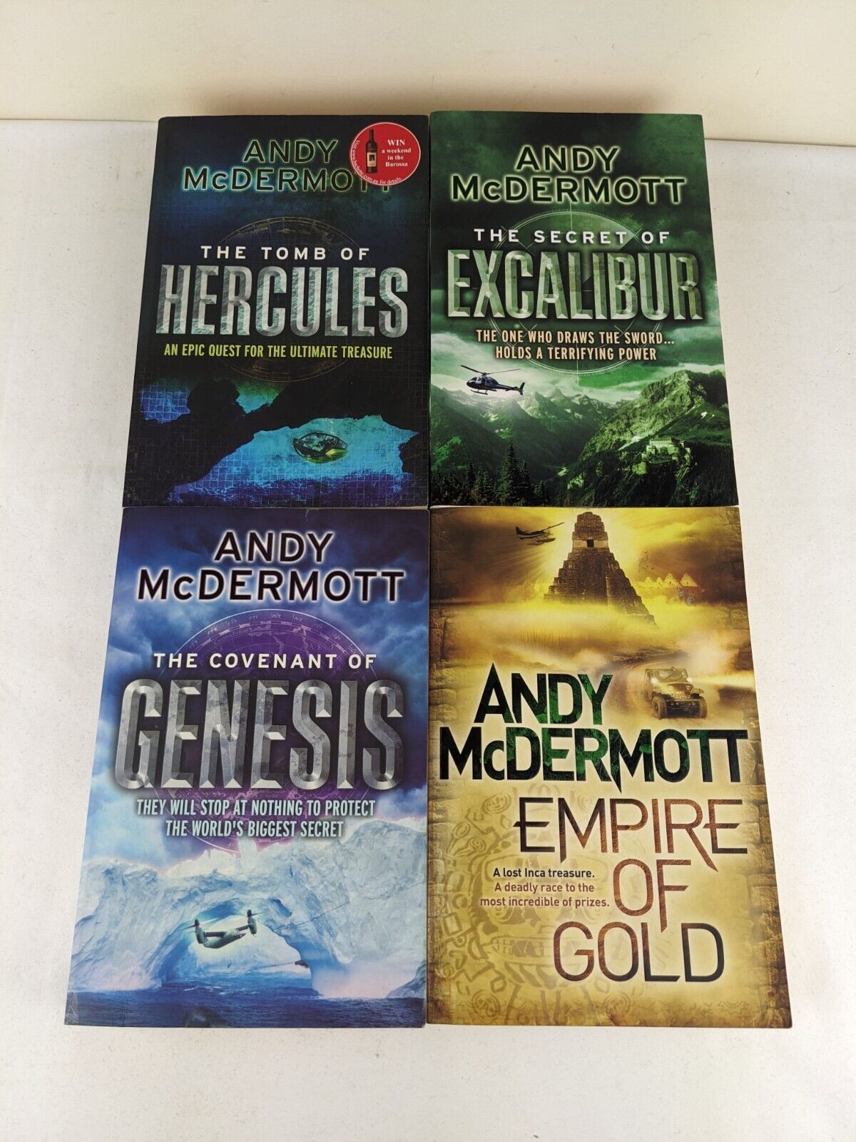 Nina Wilde & Eddie Chase x 4 by Andy McDermott - Hercules, Excalibur, Genesis et