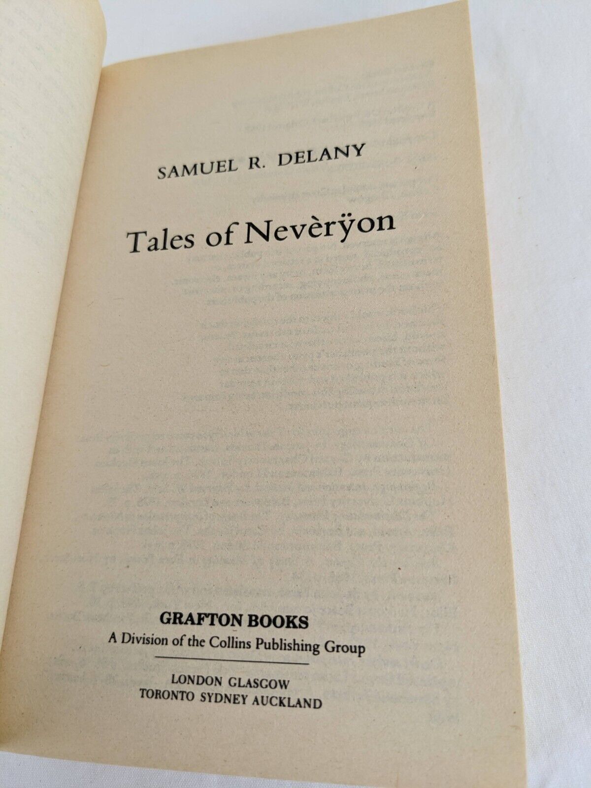 Tales of Neveryon by Samuel R. Delany 1988