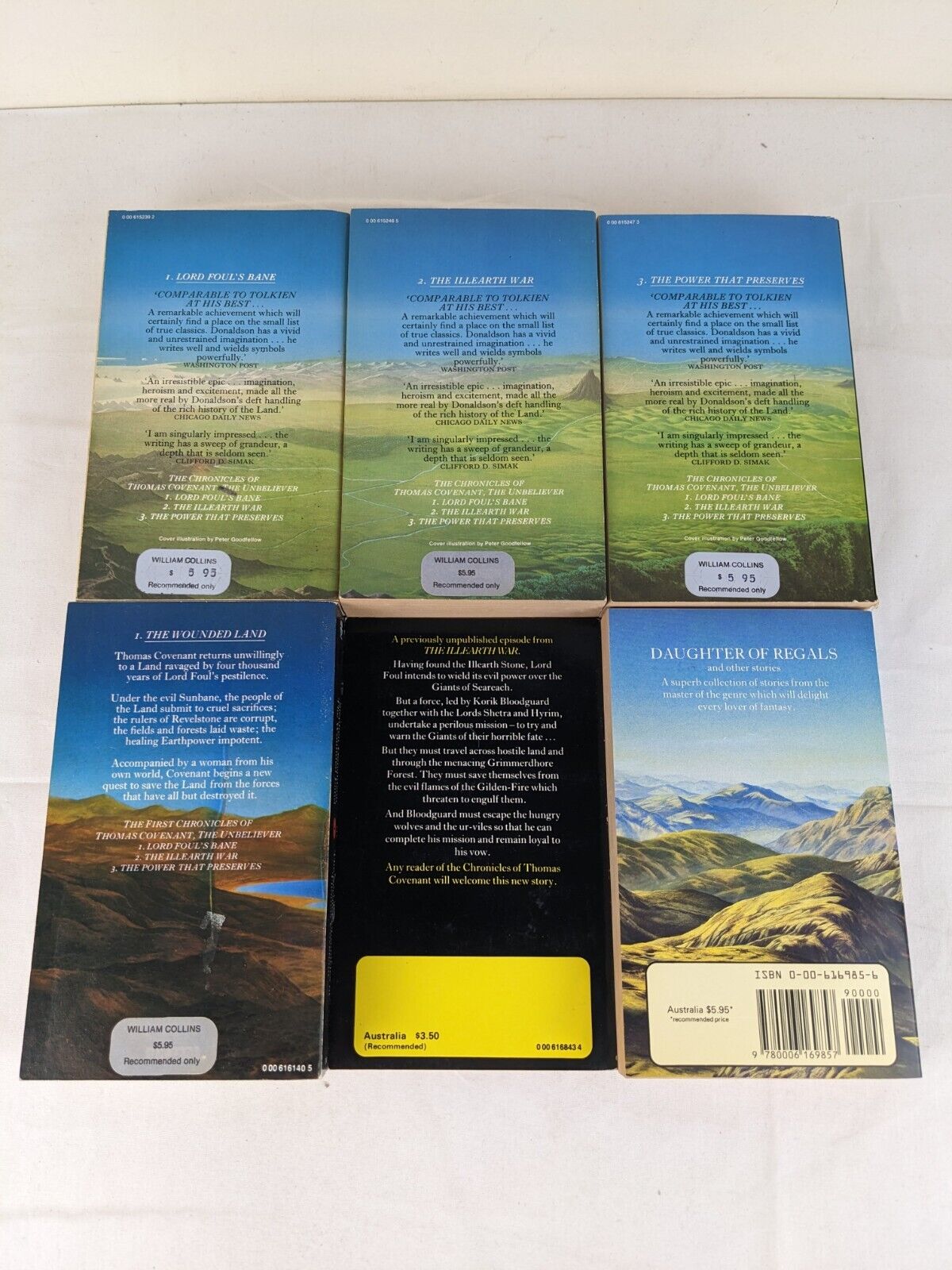 Stephen Donaldson - Thomas Covenant x 4, Gilden-fire & Daughter of Regals