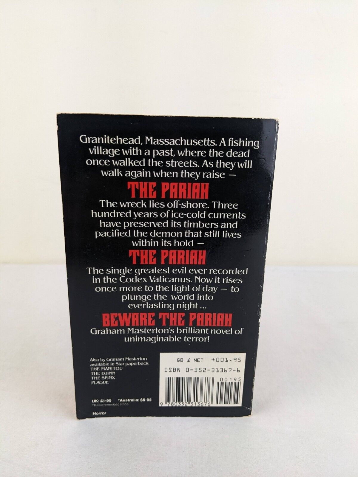 The Pariah by Graham Masterton 1983