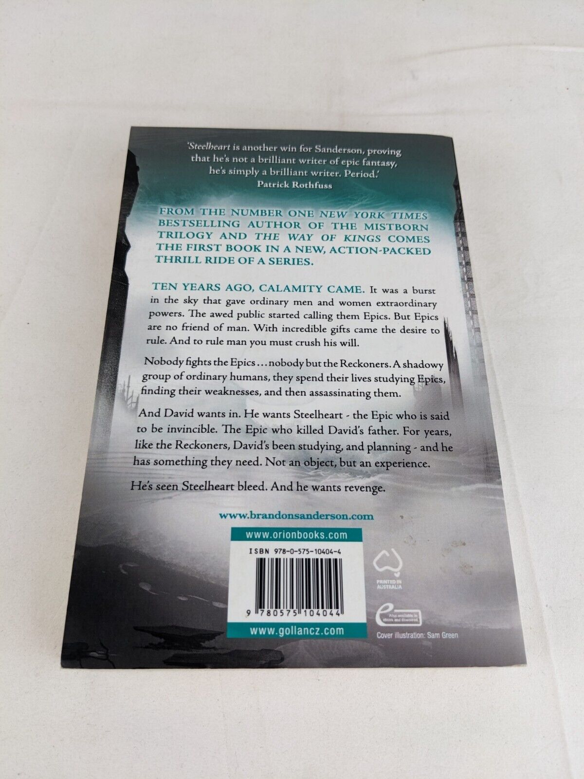 Steelheart by Brandon Sanderson 2014 The reckoners