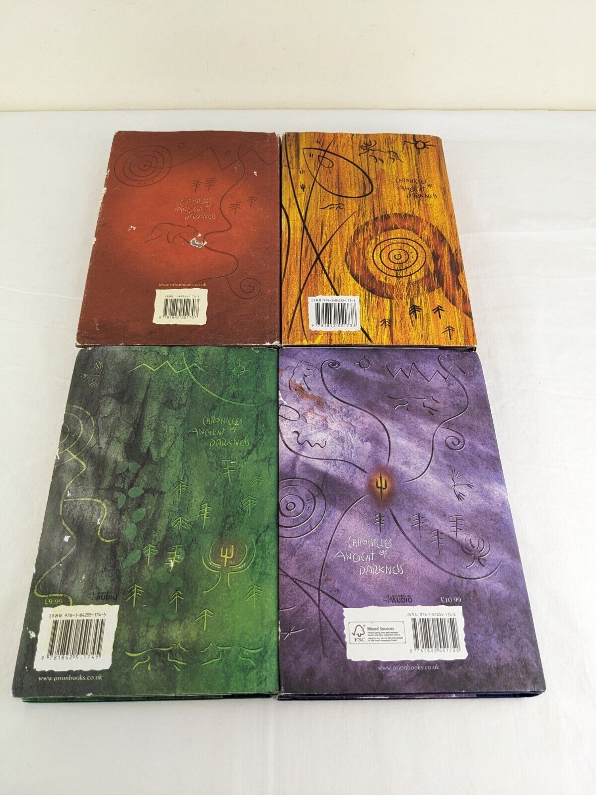 Ancient of darkness x4 by Michelle Paver 2004 Hardcover Wolf, Outcast, Oath etc.