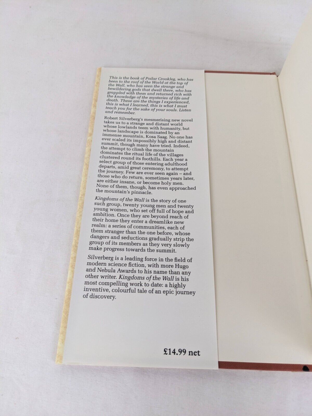 Kingdoms of the wall by Robert Silverberg 1992 Hardcover