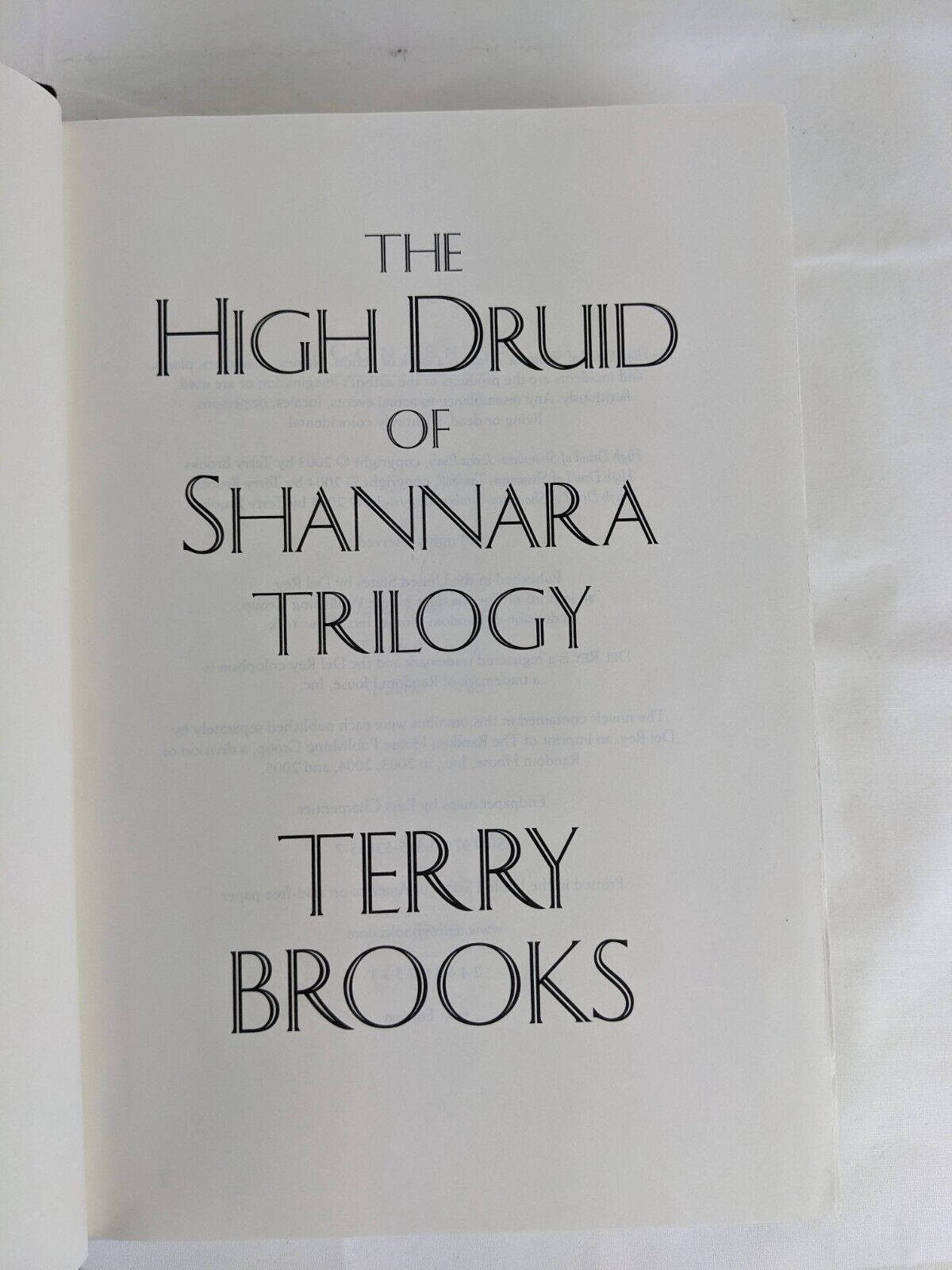 The High druid of Shannara Complete one volume by Terry Brooks First Ed 2005 HC