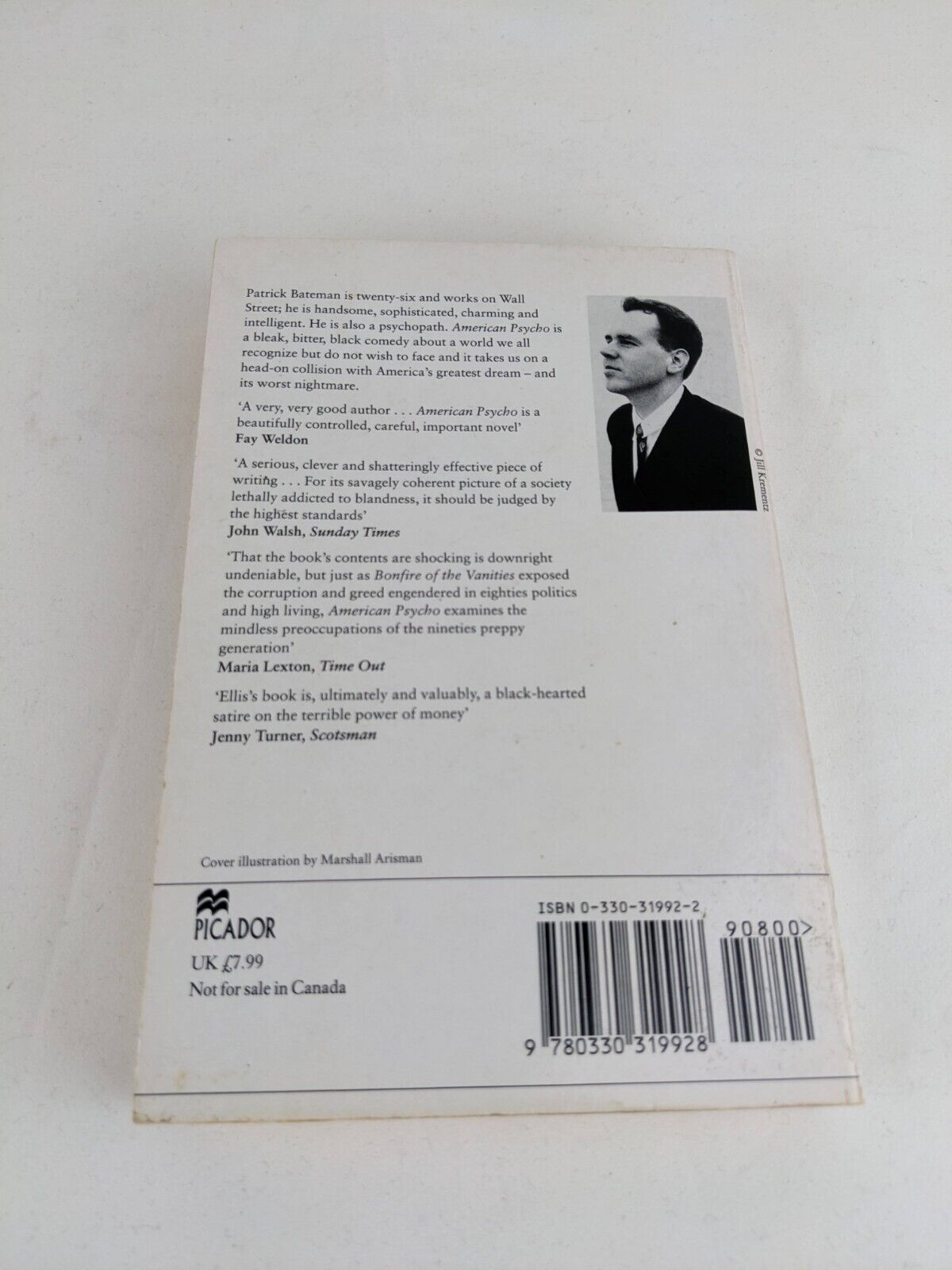 American Psycho by Bret Easton Ellis 1991 UK Edition