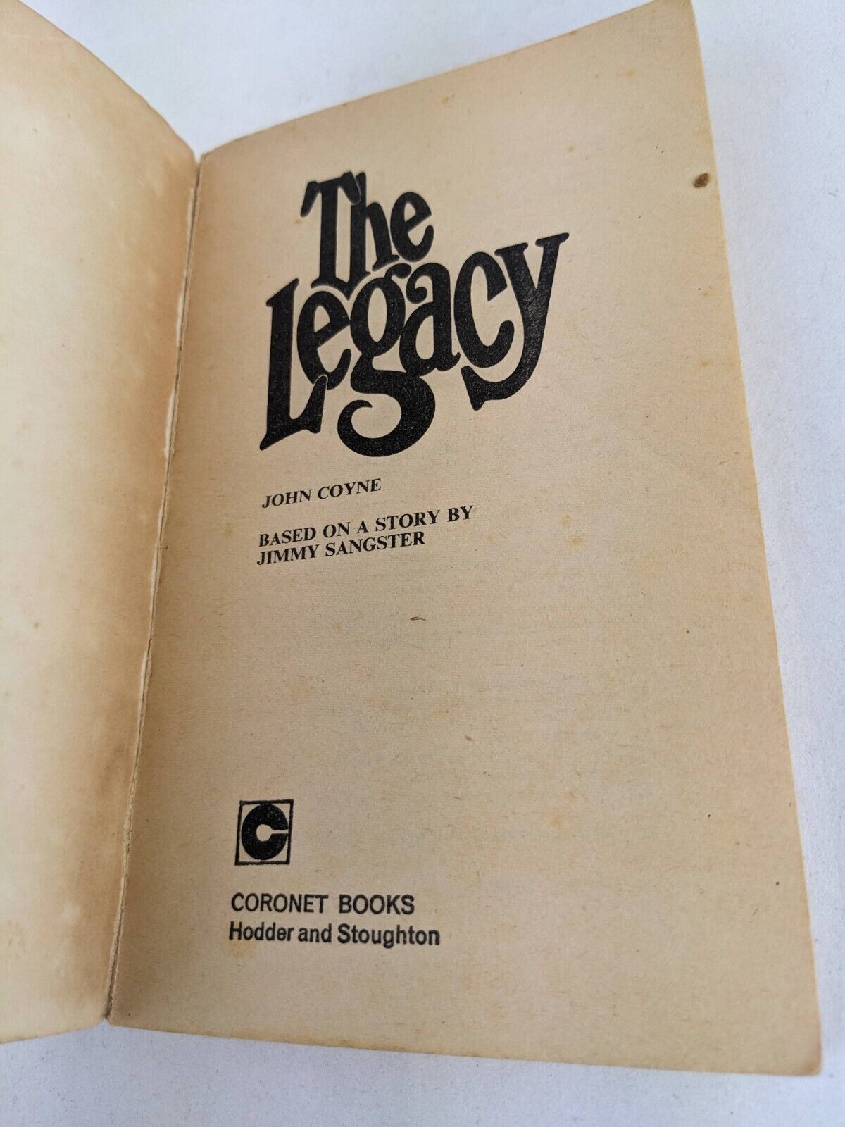 The legacy by John Coyne 1980 Horror