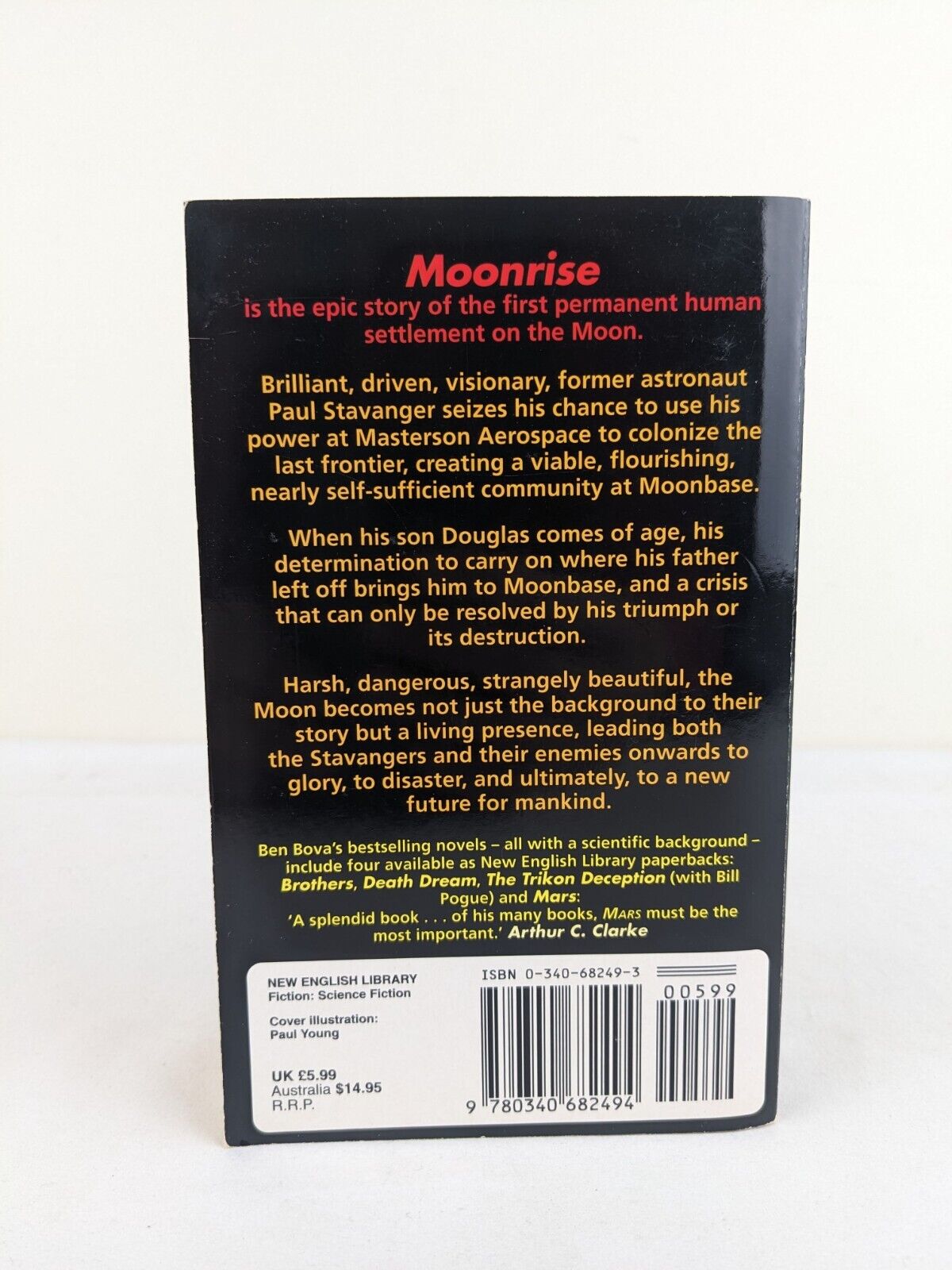 Moonrise by Ben Bova 1997 Signed by author