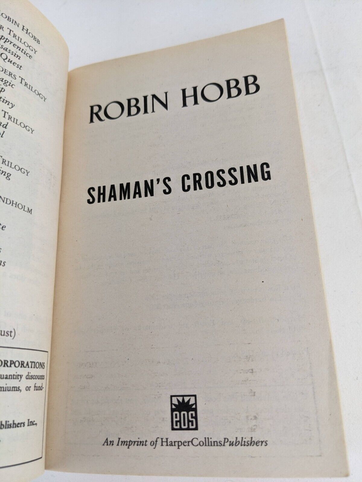 Soldier son trilogy by Robin Hobb 2006 Shaman's crossing Mage & Renegade's Magic