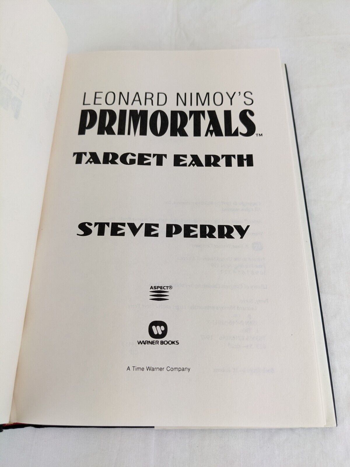 Primortals: Target Earth By Steve Perry 1997 US First Edition Hardcover