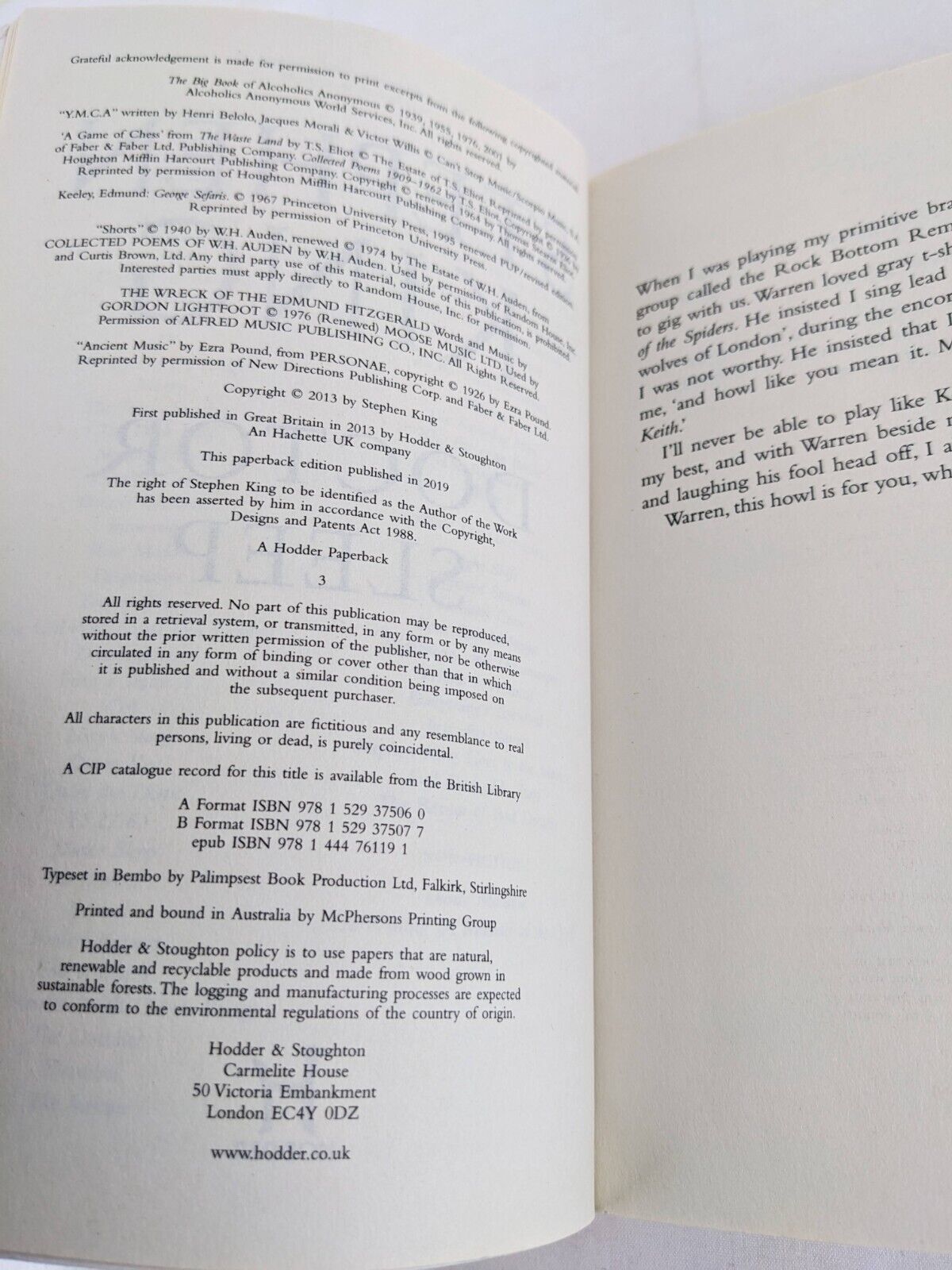 Doctor sleep by Stephen King 2019 The shining part 2