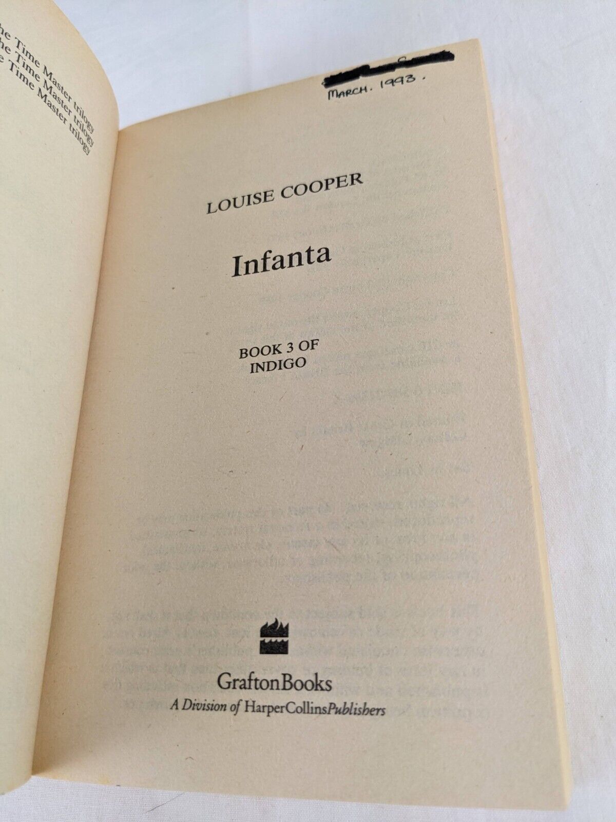 Indigo series x7 by Louise Cooper 1989 Nemesis, Inferno, Infanta, Troika etc.