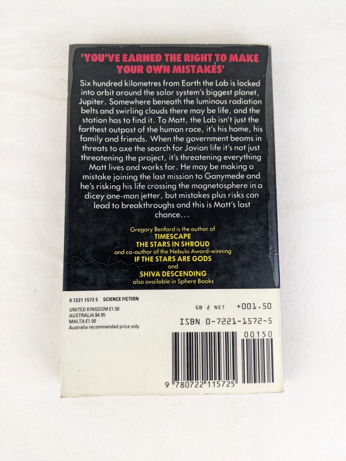 Jupiter project by Gregory Benford 1982