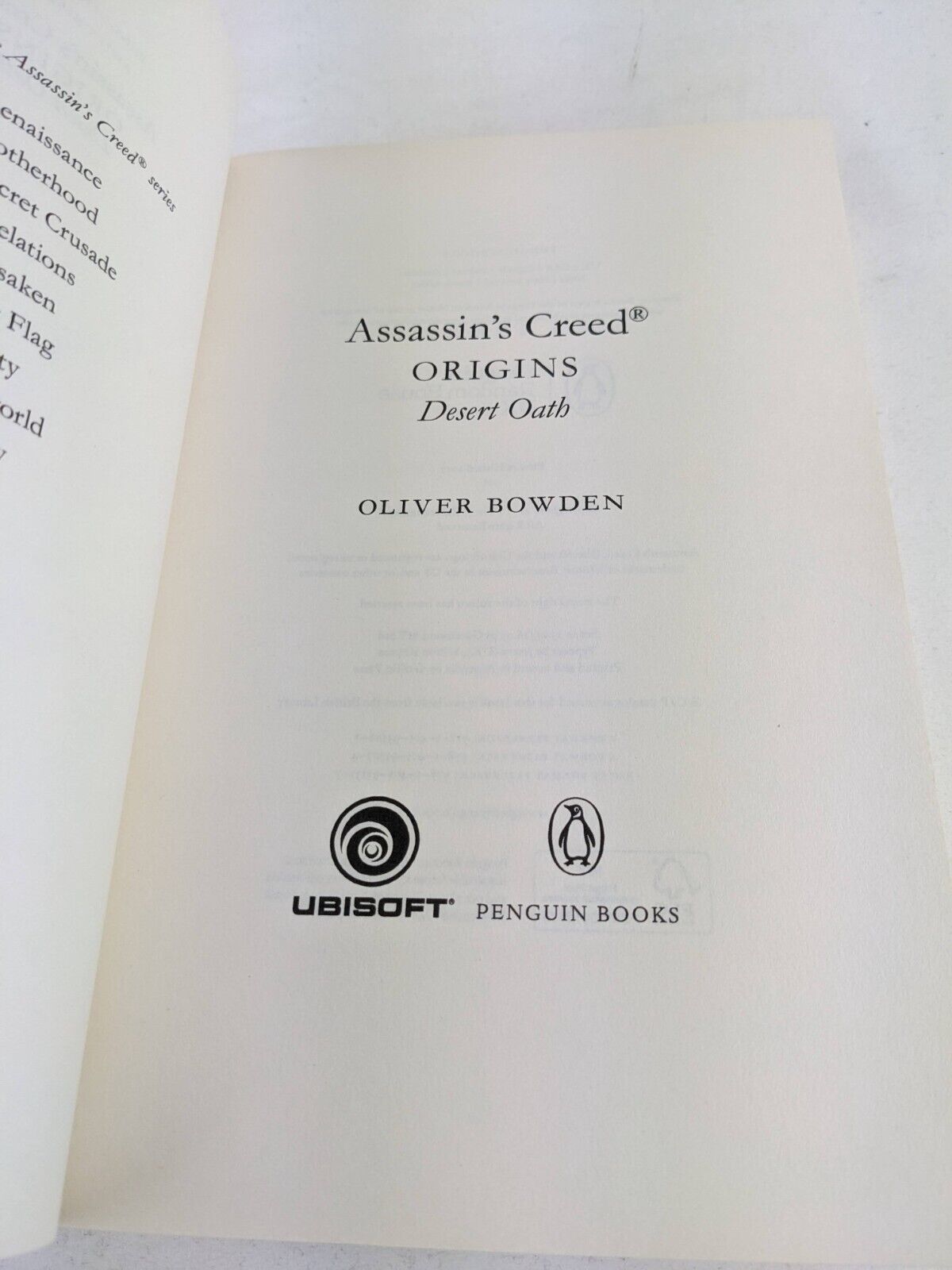 Assassin's Creed x 5 by Oliver Bowden & Christie Golden - Desert Oath, Heresy et