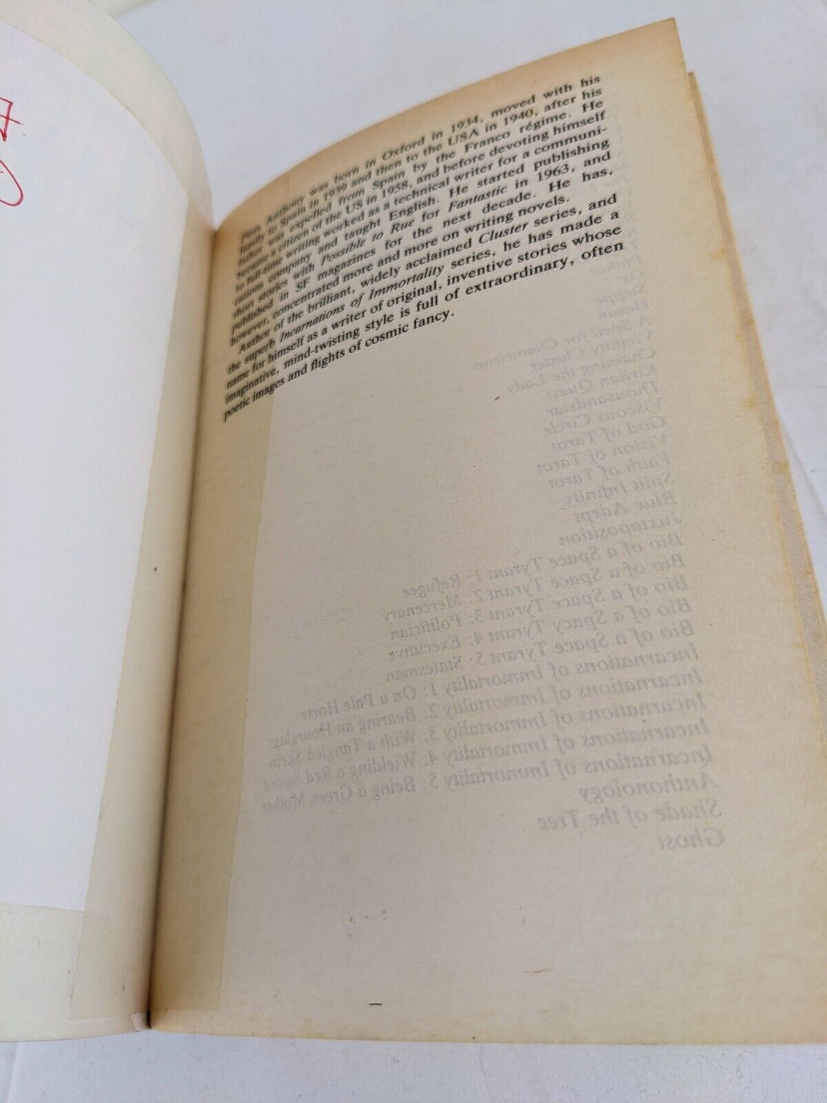 Tarot trilogy by Piers Anthony 1989 God, Vision & Faith