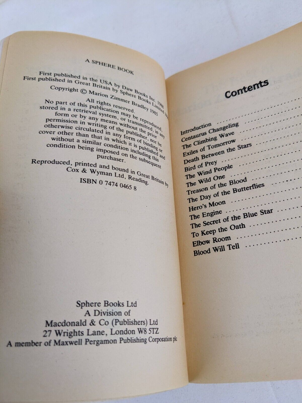 The best of Marion Zimmer Bradley edited by Martin H. Greenberg 1985