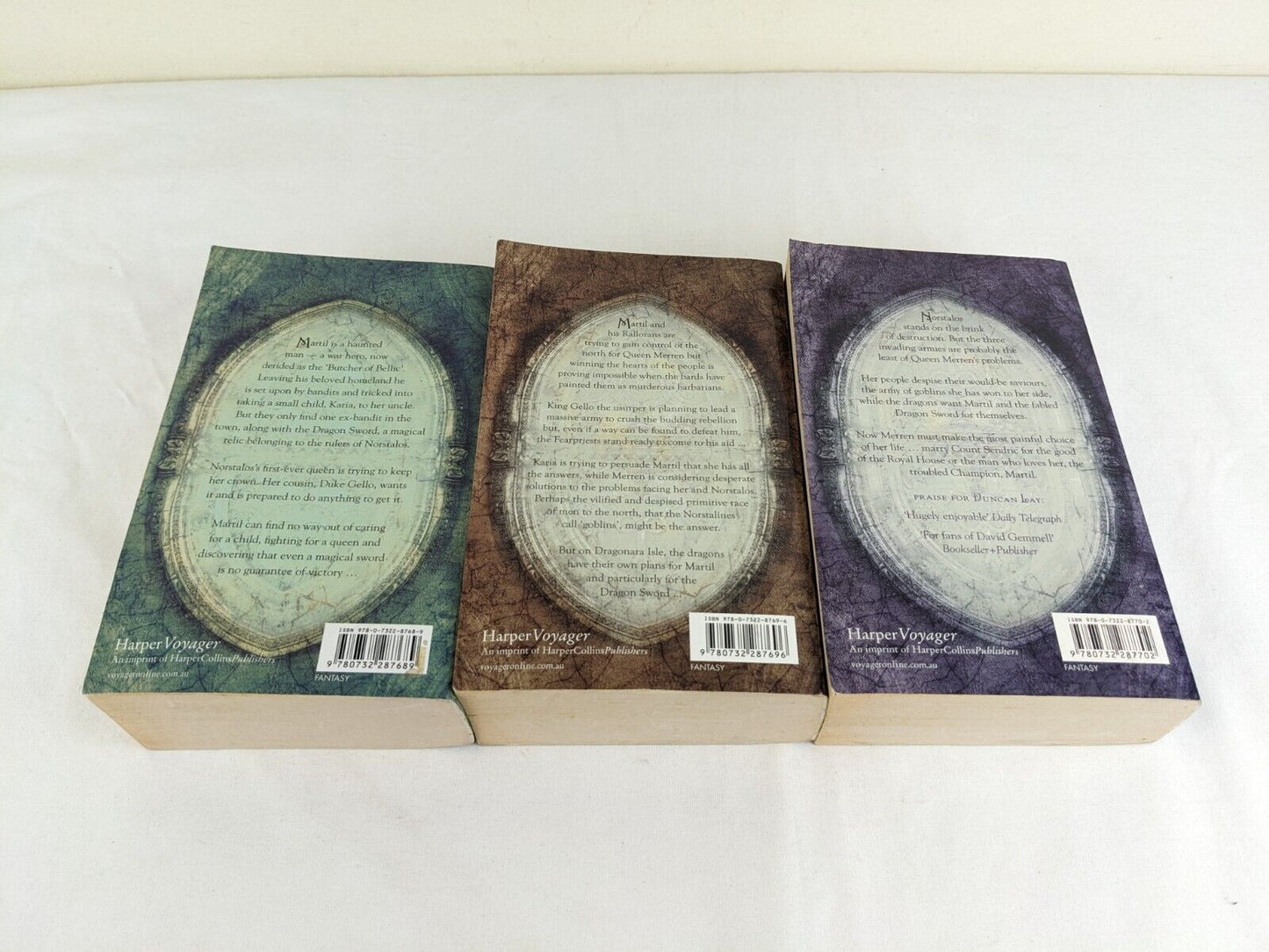 Dragon Sword histories trilogy by Duncan Lay - Guardian, Queen & Child 2009