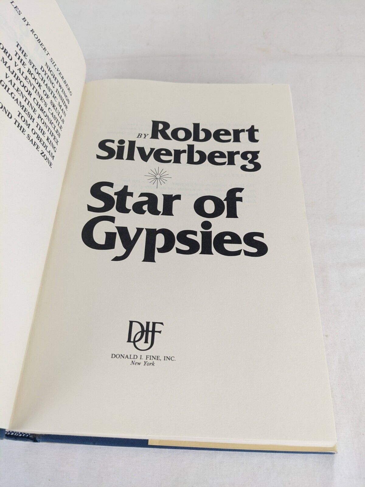 Star of Gypsies by Robert Silverberg 1986 Hardcover US First Edition