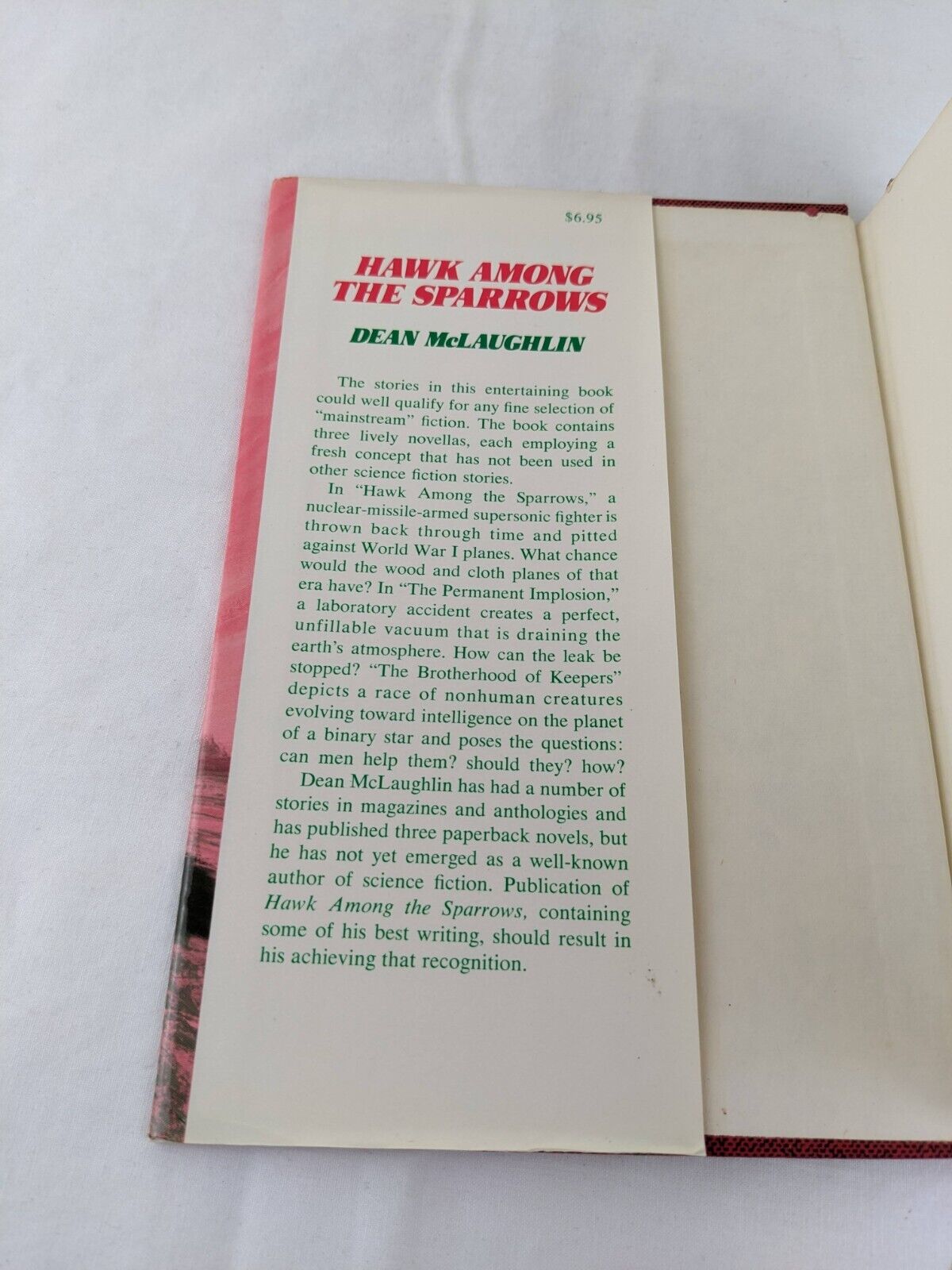 Hawk among the sparrows by Dean McLaughlin 1976 First Edition Hardcover