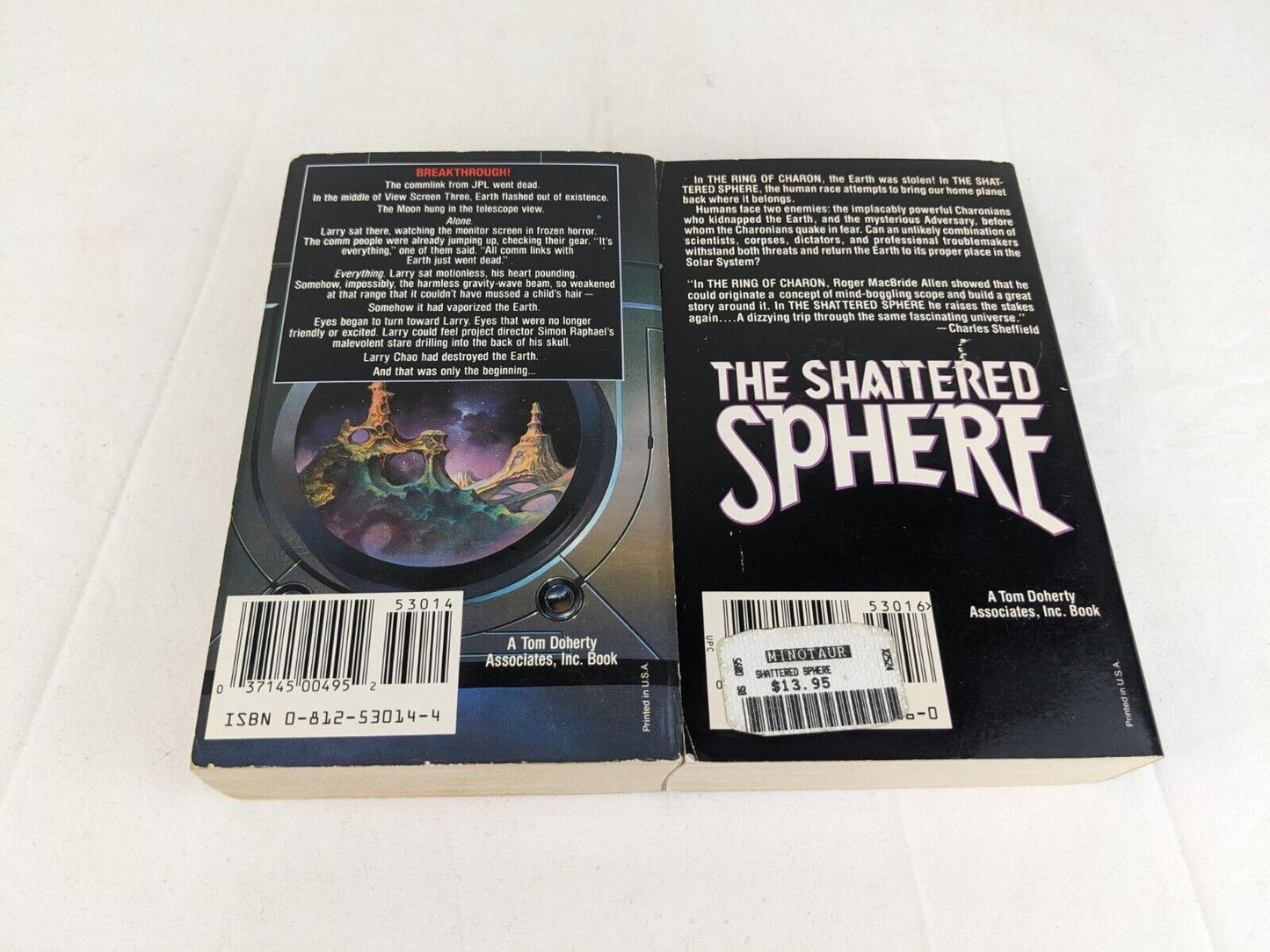 Ring of Charon & Shattered Sphere by Roger Macbride Allen 1990