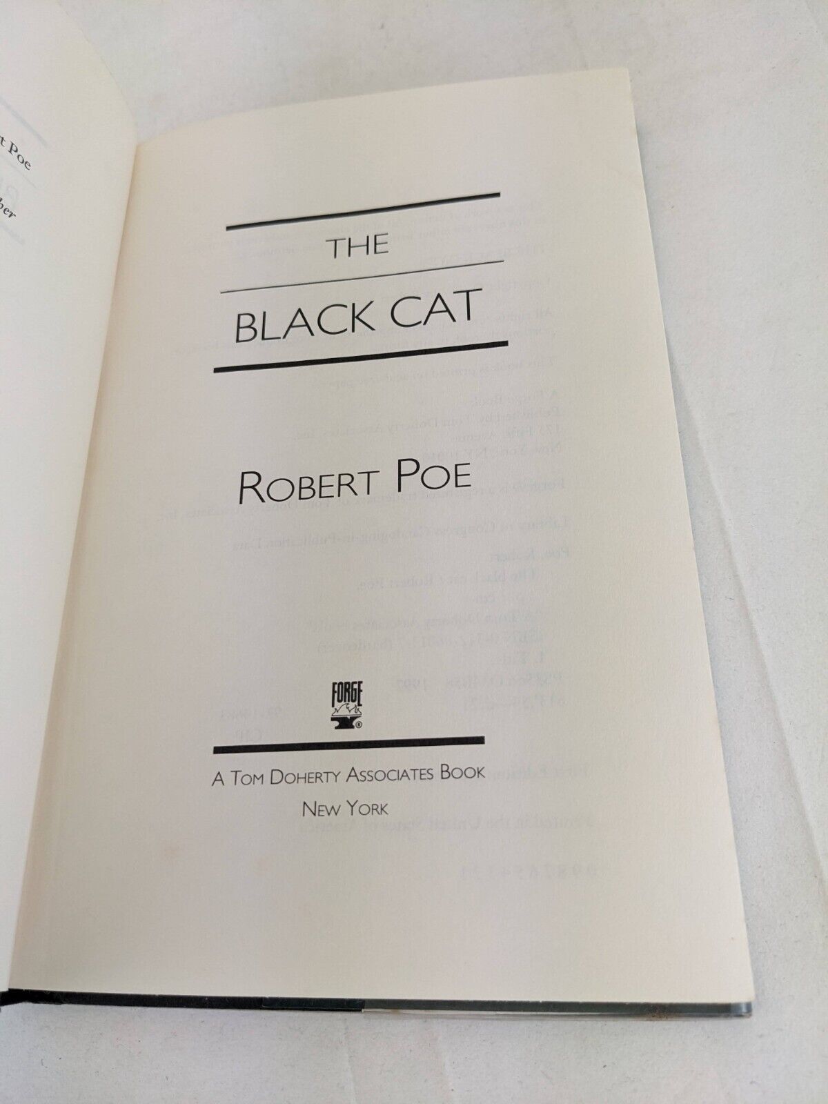 The black cat by Robert Poe 1997 First Edition Hardcover