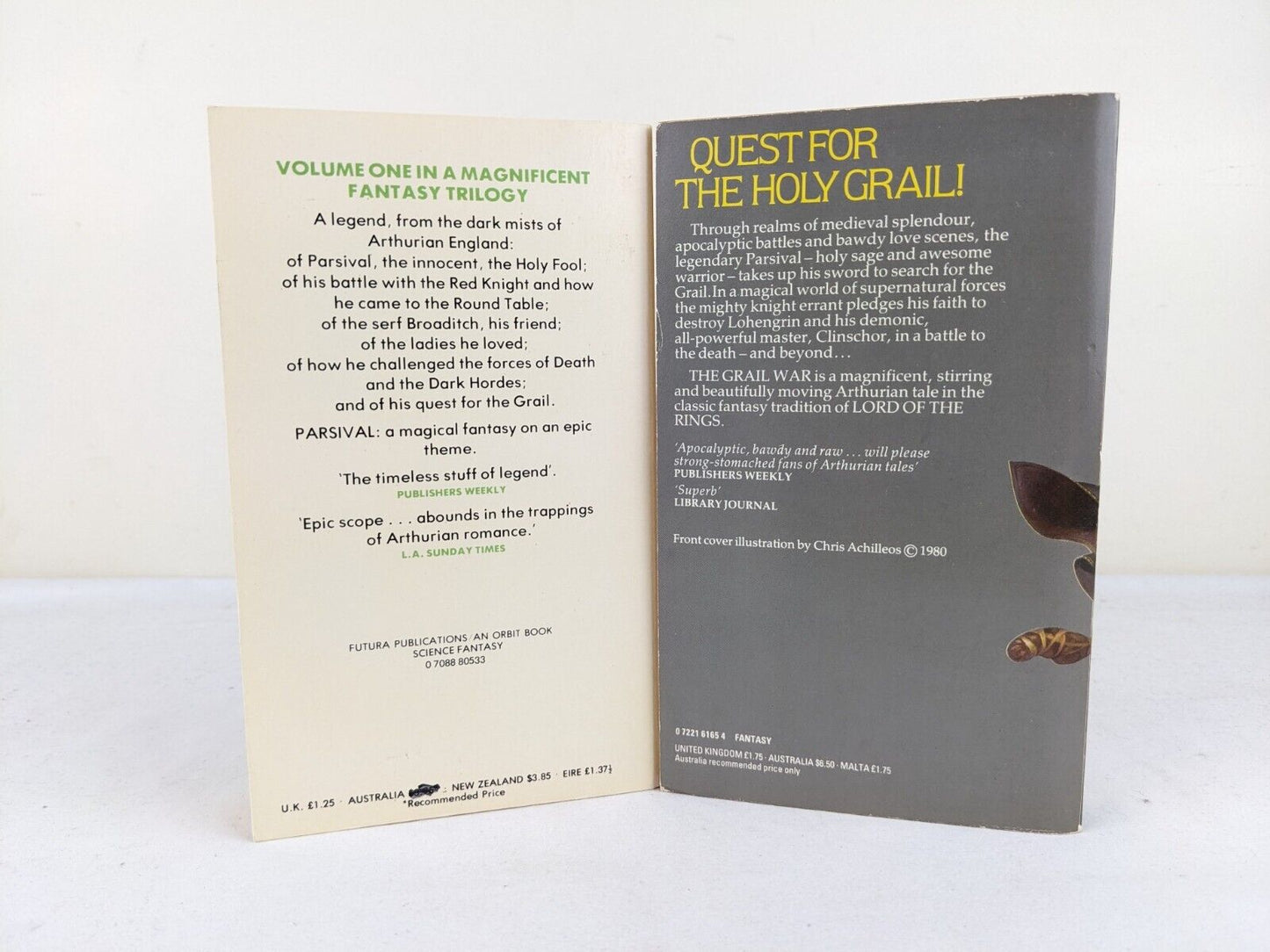 The Parsival Saga by Richard Monaco 1979 Knight's tale & Grail war