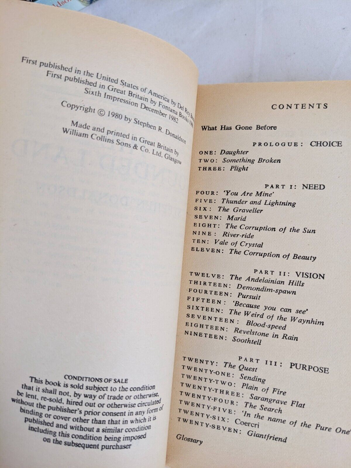 Stephen Donaldson - Thomas Covenant x 4, Gilden-fire & Daughter of Regals