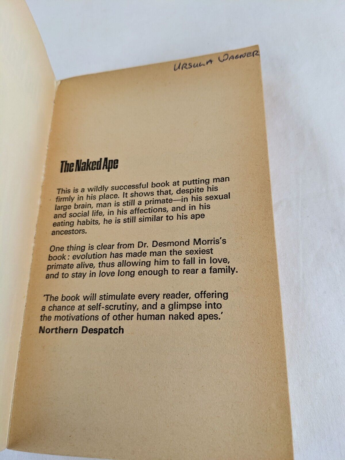 The naked Ape by Desmond Morris 1969 corgi books