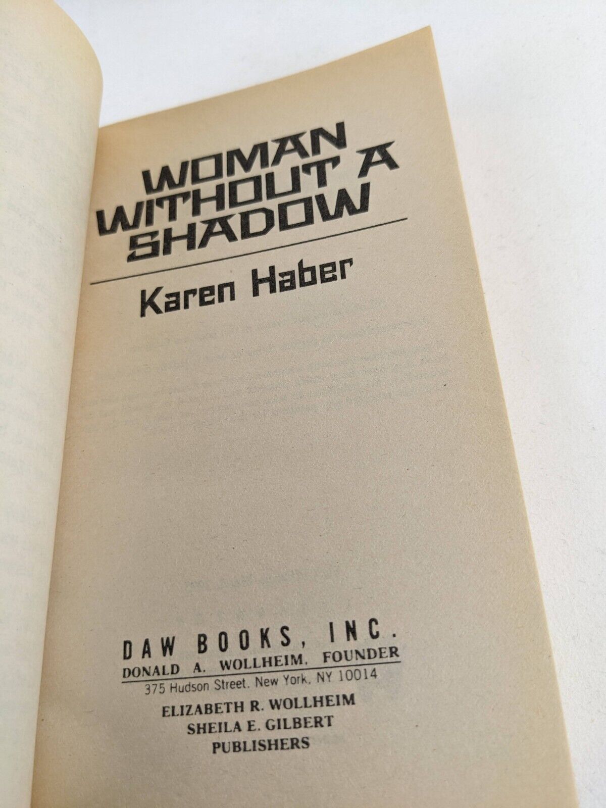 War Minstrels by Karen Haber 1995 Woman without a shadow & War Minstrels