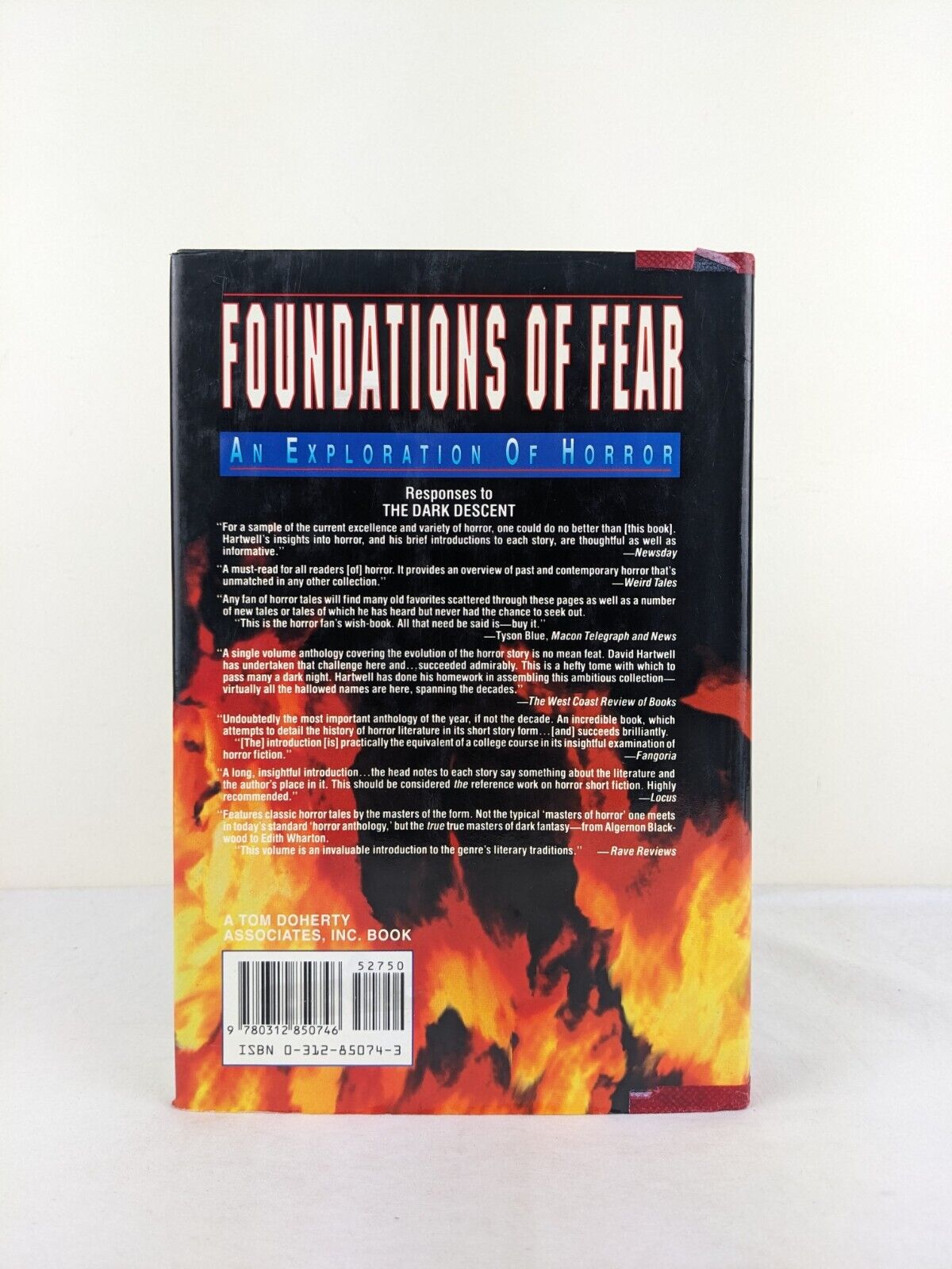 Foundations of Fear - David Hartwell 1992 Hardcover Horror - Barker Matheson etc