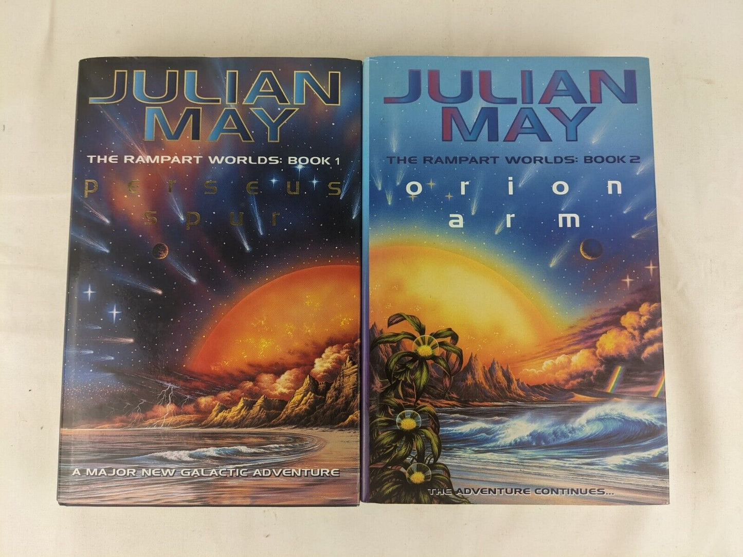 The rampart worlds:- Perseus Spur & Orion Arm by Julian May Hardcover 1998