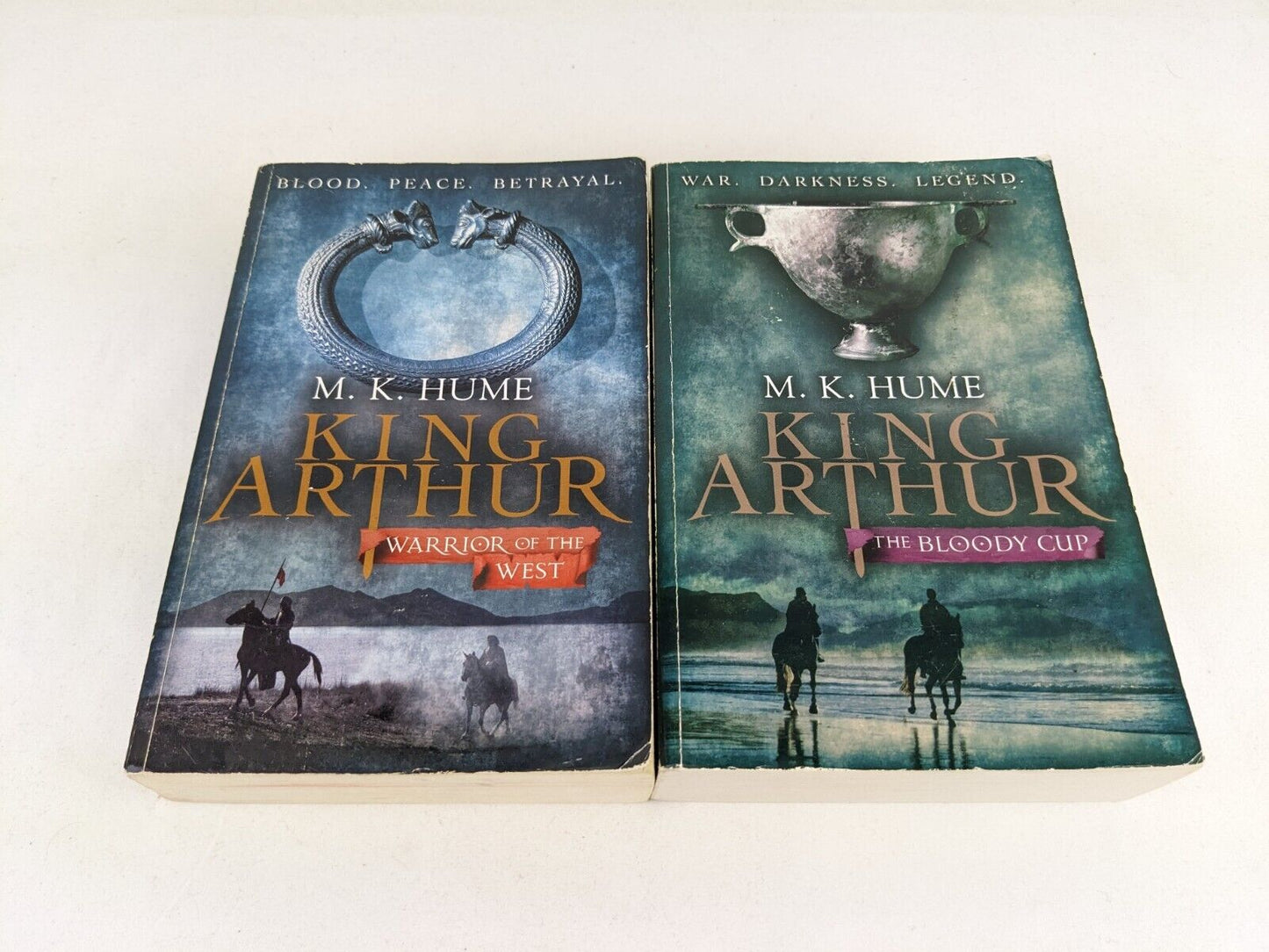 King Arthur by M.K. Hume 2009 Warrior of the west & The bloody cup