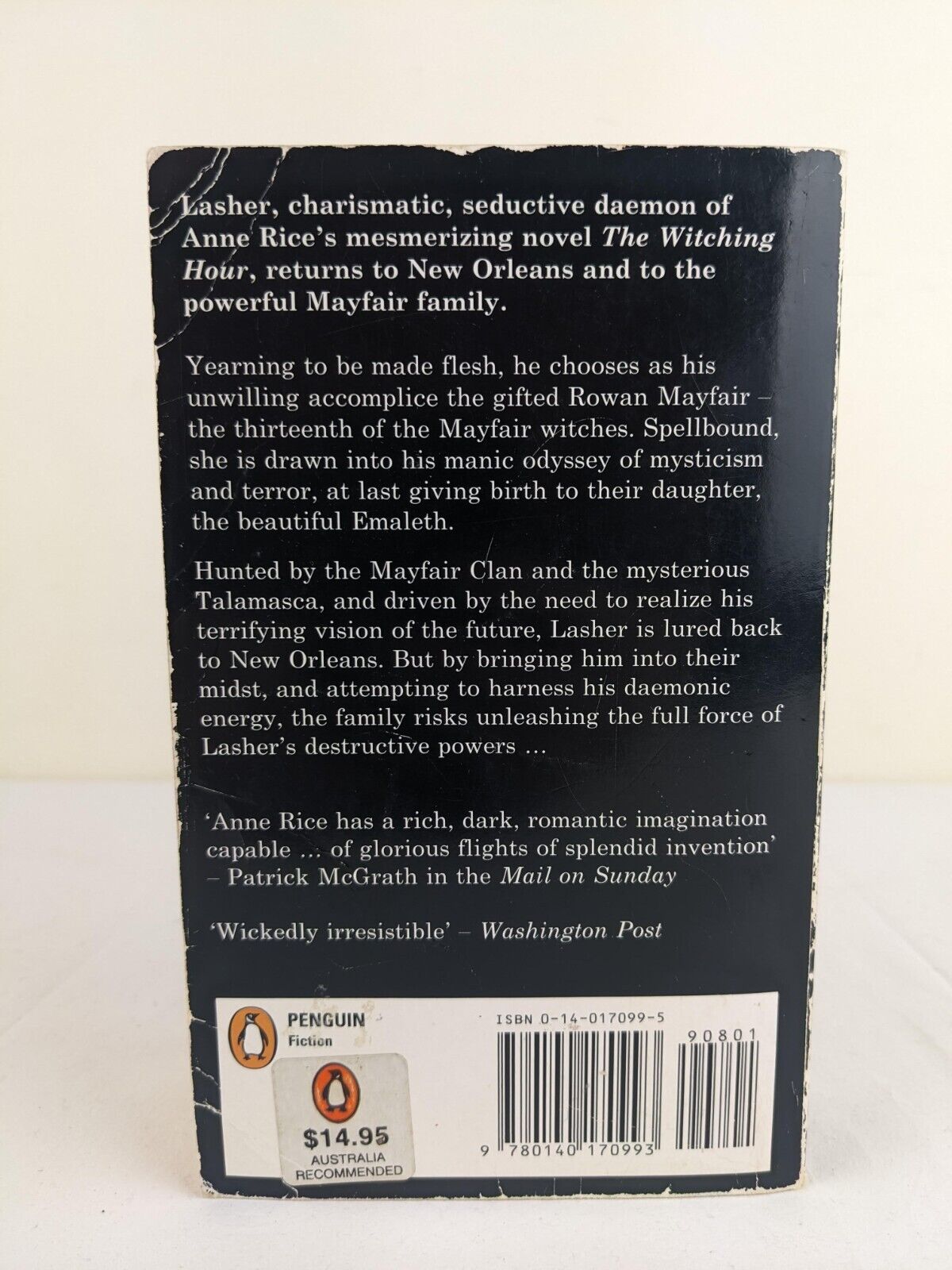 Lasher by Anne Rice 1994 Lives of the Mayfair witches