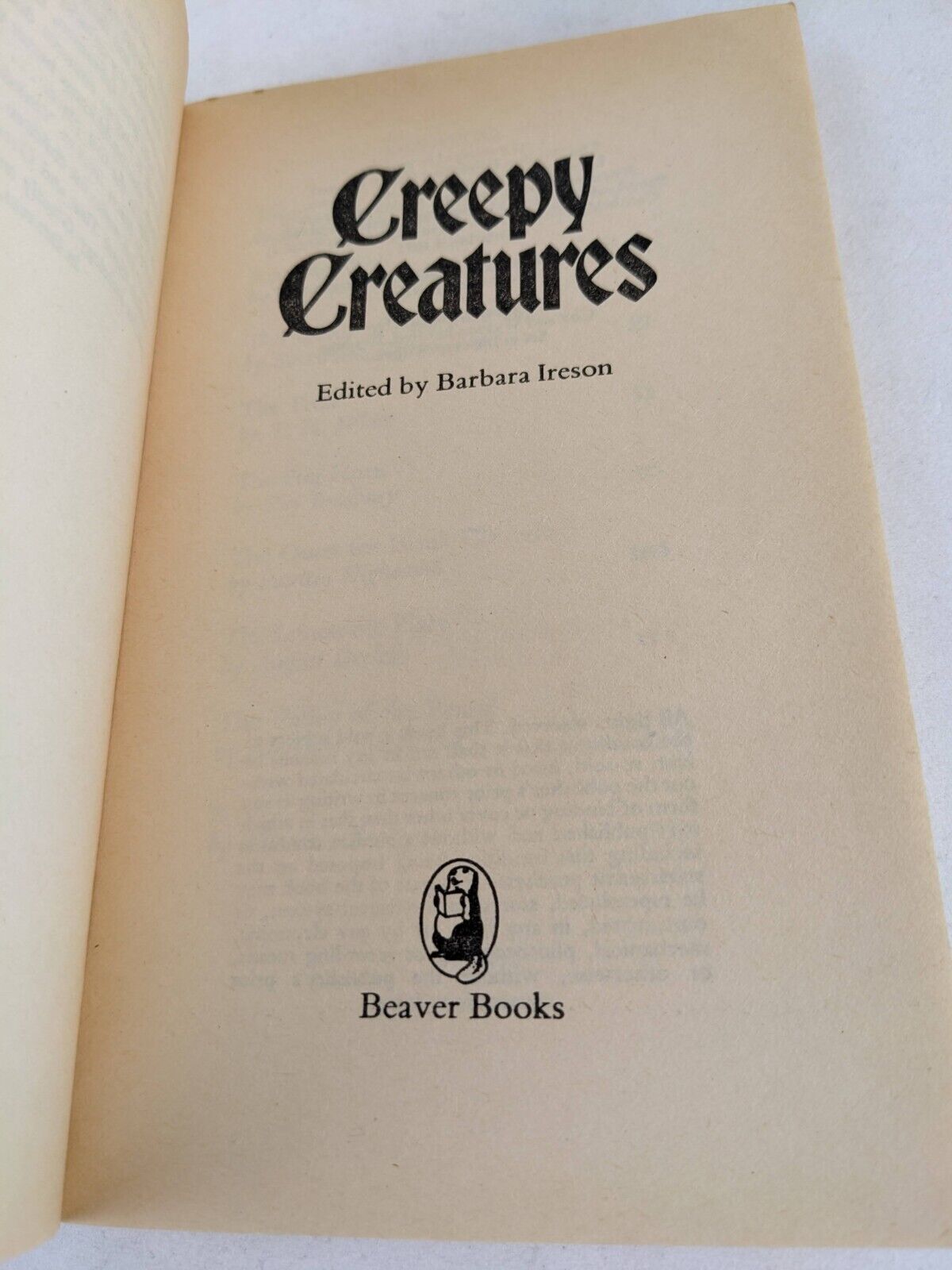 Creepy creatures by Barbara Ireson 1981