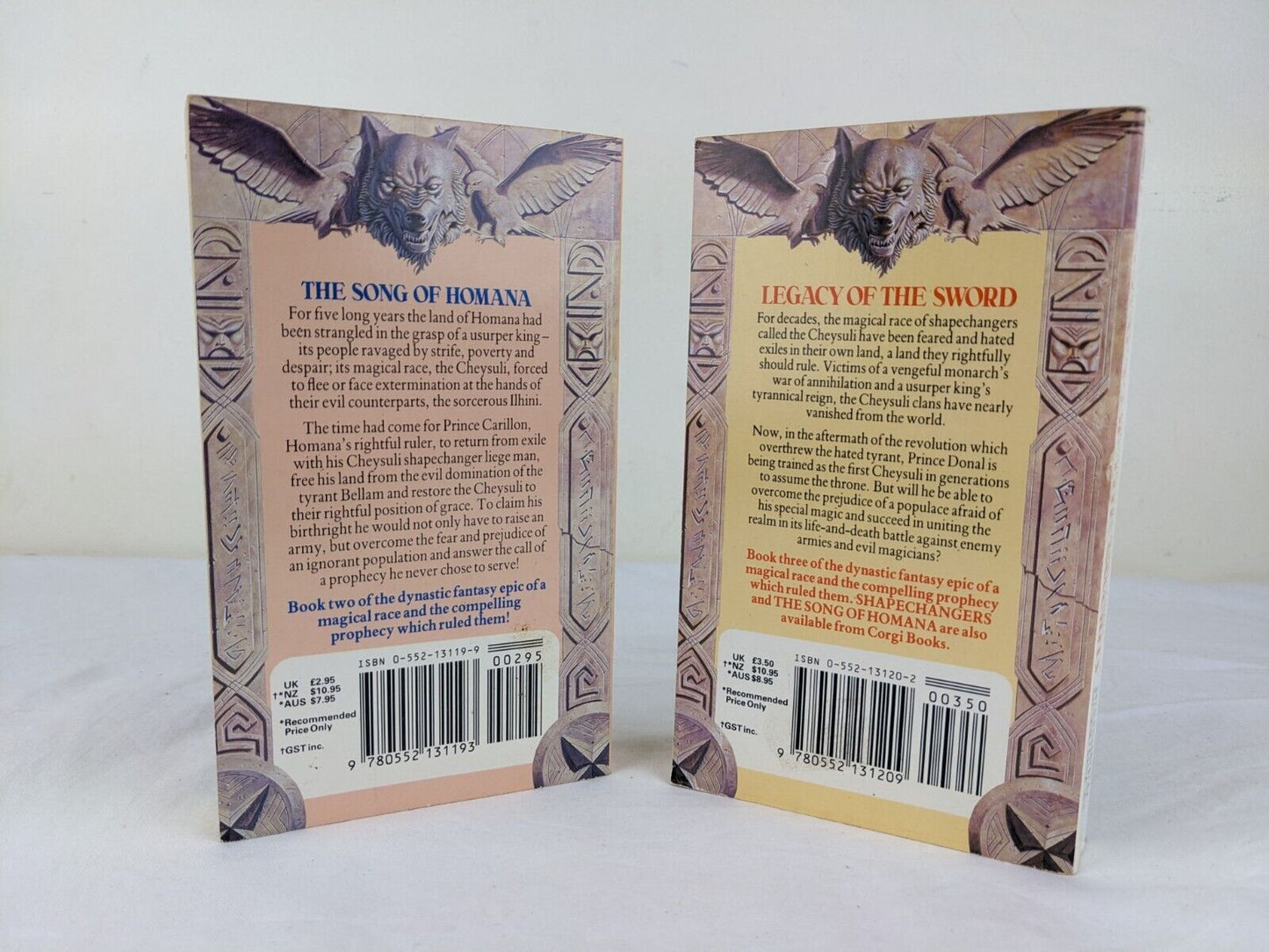 Chronicles of the Cheysuli by Jennifer Roberson - Homana & Sword 1987